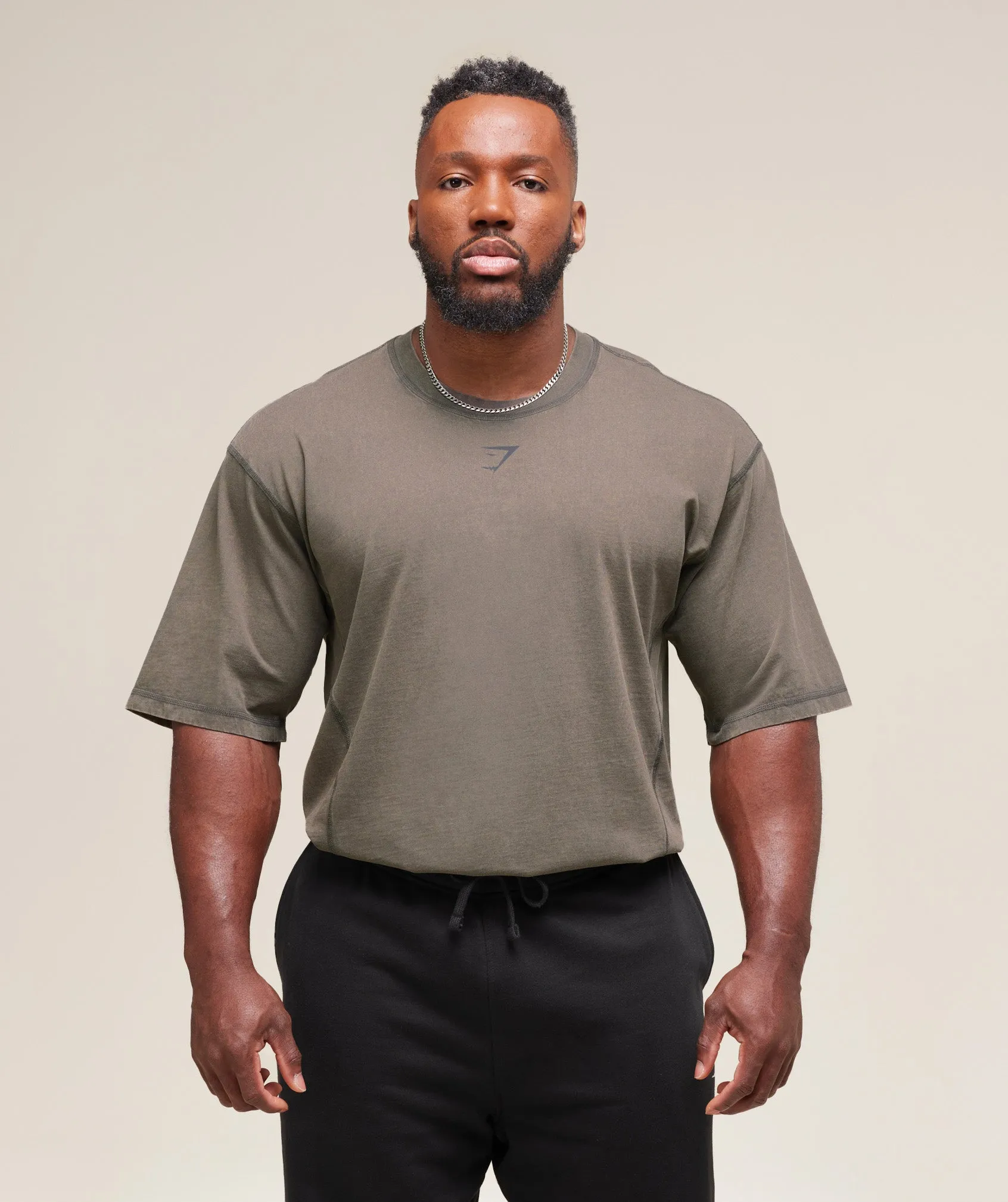 Gymshark Heritage Washed T-Shirt - Strength Green sold by Gymshark product image thumbnail 2