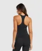 Gymshark Everyday Racer Back Tank With Shelf - Black sold by Gymshark