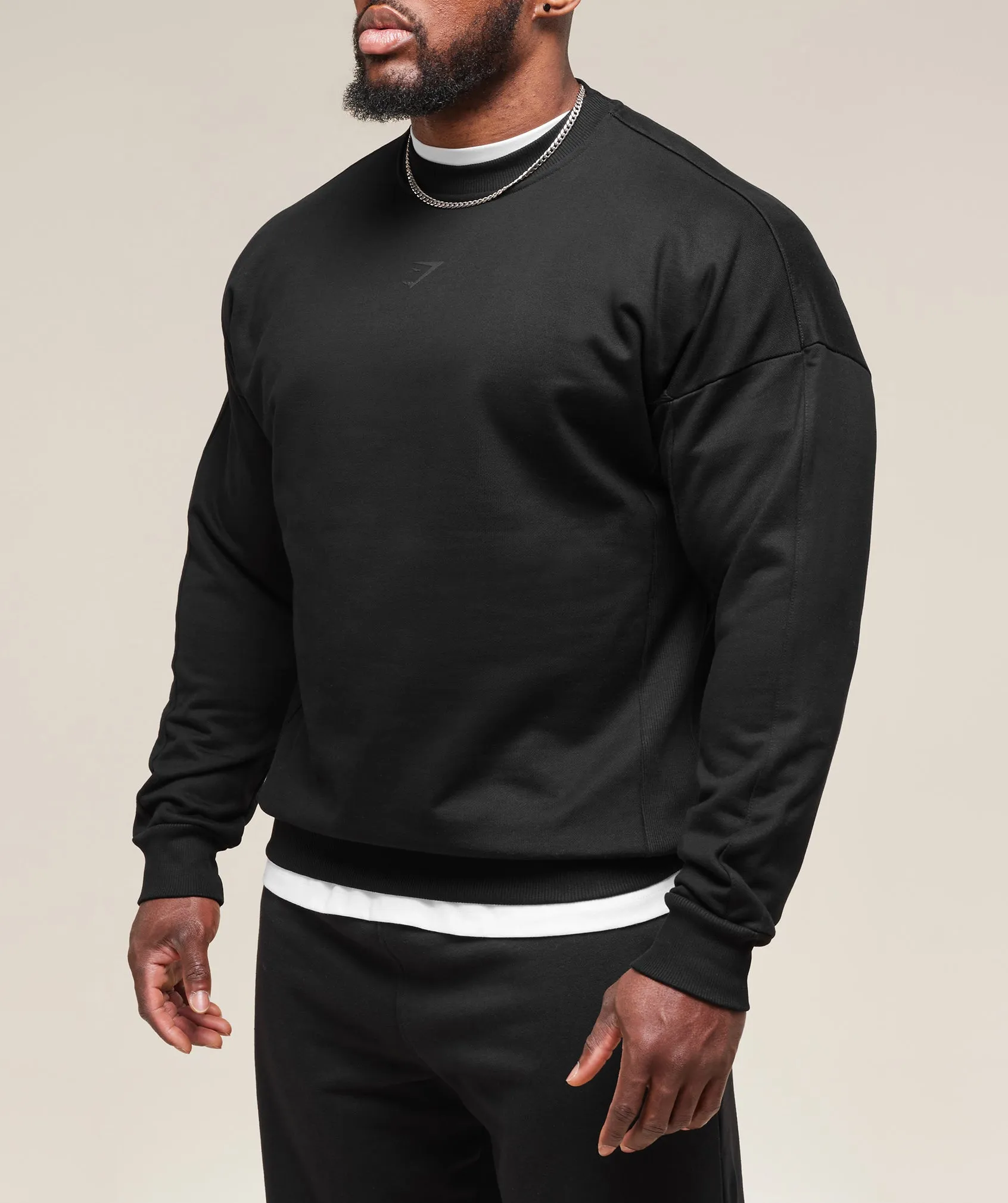 Gymshark Premium Power Crew - Black sold by Gymshark product image thumbnail 3