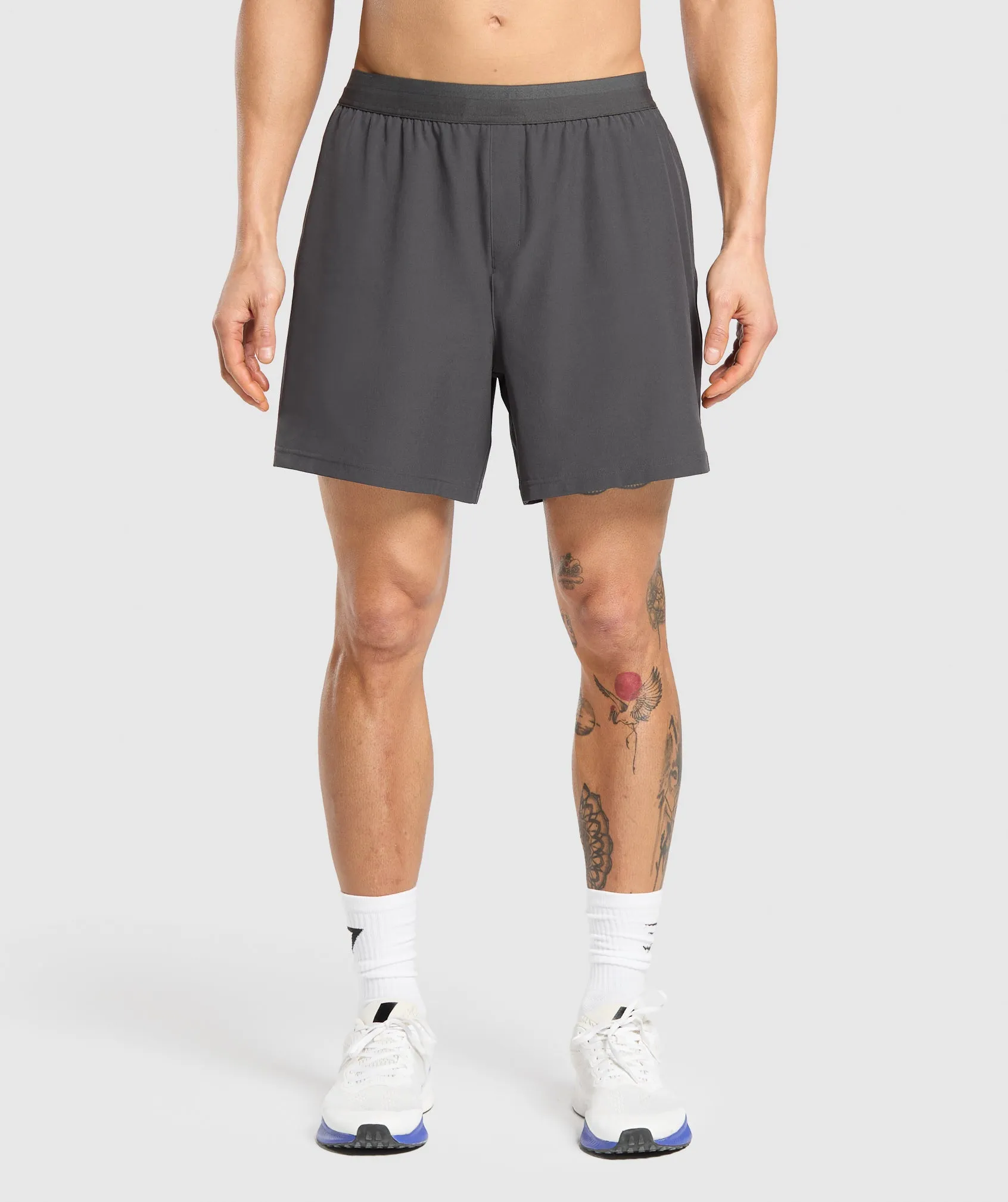 Gymshark Land to Water 6" Shorts - Asphalt Grey sold by Gymshark