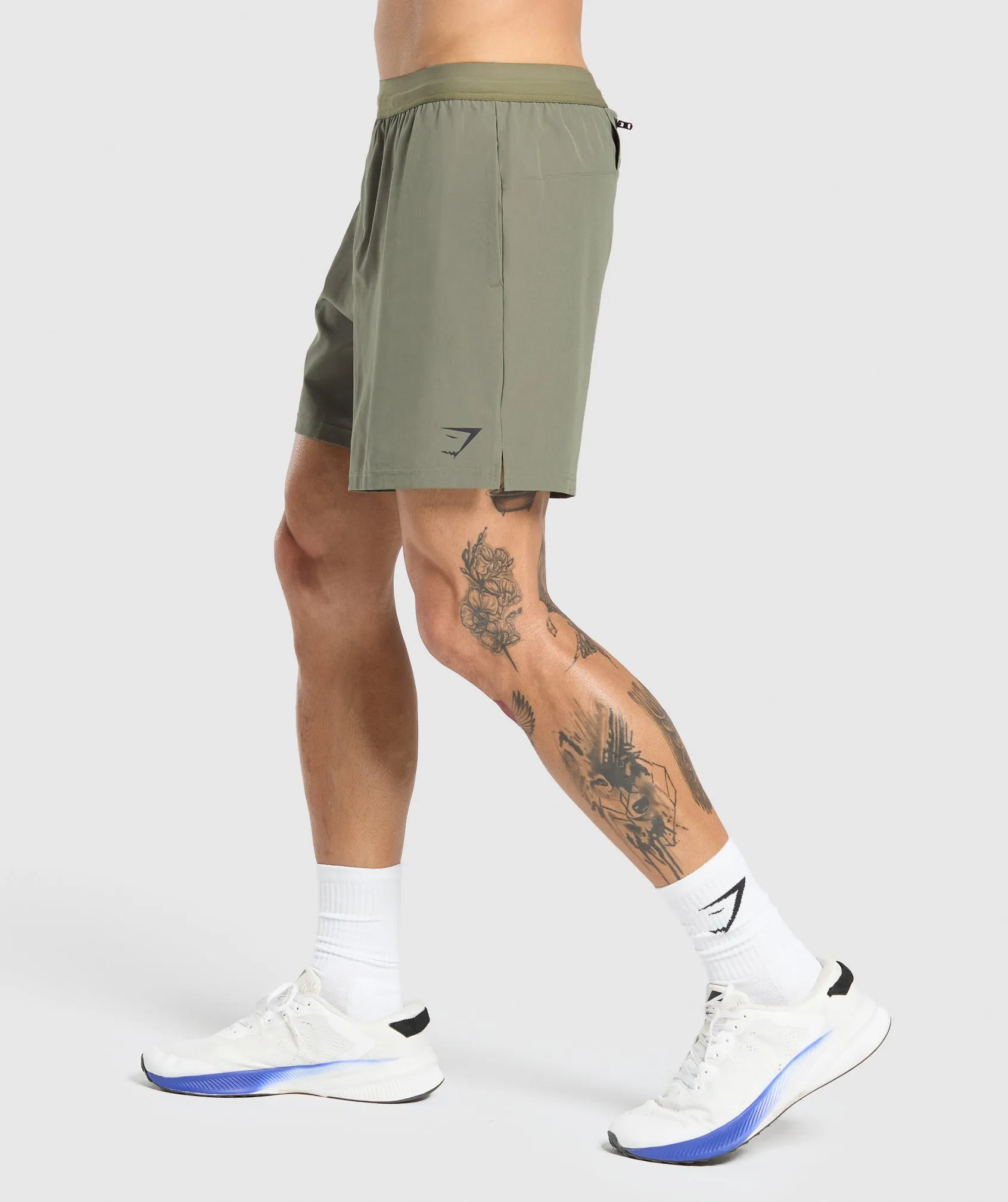 Gymshark Land to Water 6" Shorts - Base Green sold by Gymshark product image thumbnail 3