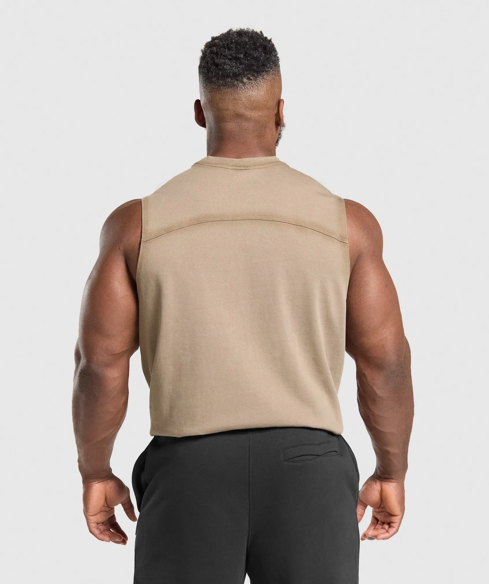 Gymshark Heavyweight Tank - Lifestyle Brown sold by Gymshark product image thumbnail 2