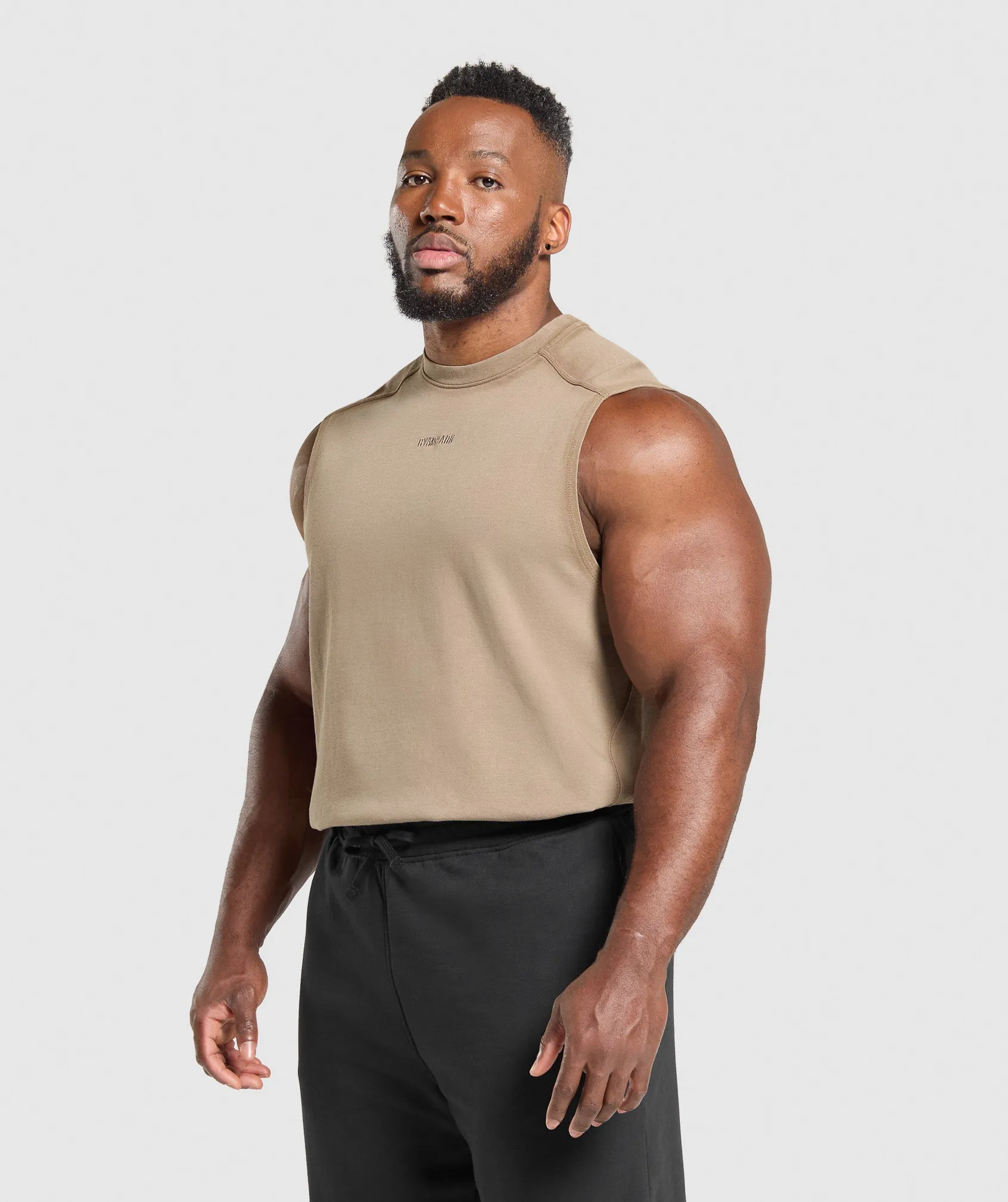 Gymshark Heavyweight Tank - Lifestyle Brown sold by Gymshark product image thumbnail 3