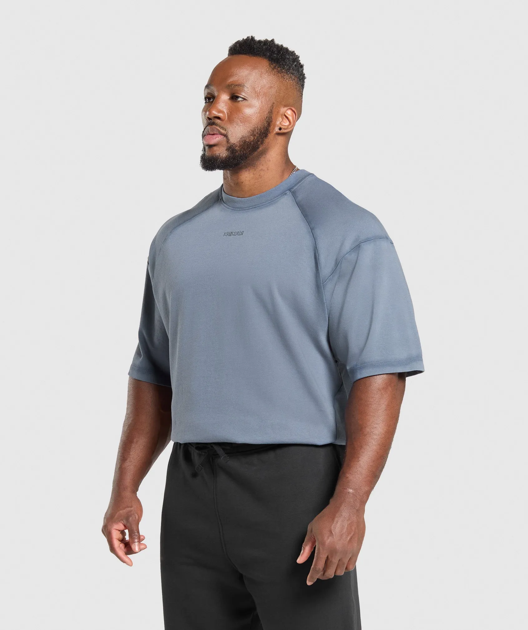 Gymshark Heavyweight T-Shirt - Iron Blue sold by Gymshark product image thumbnail 3