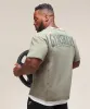 Gymshark Heritage Washed Rag Top - Stone Grey sold by Gymshark