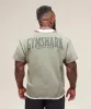 Gymshark Heritage Washed Rag Top - Stone Grey sold by Gymshark