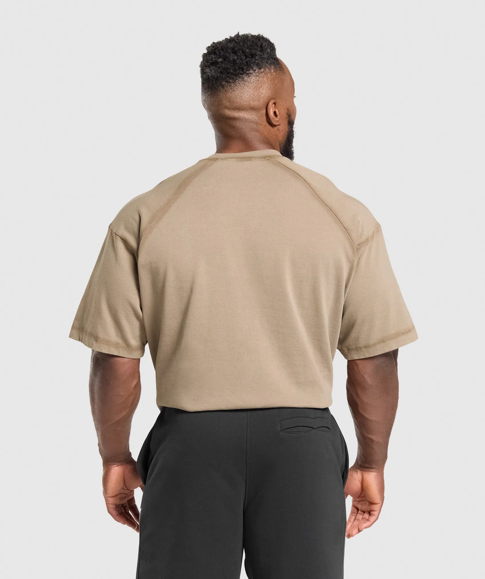 Gymshark Heavyweight T-Shirt - Lifestyle Brown sold by Gymshark product image thumbnail 2