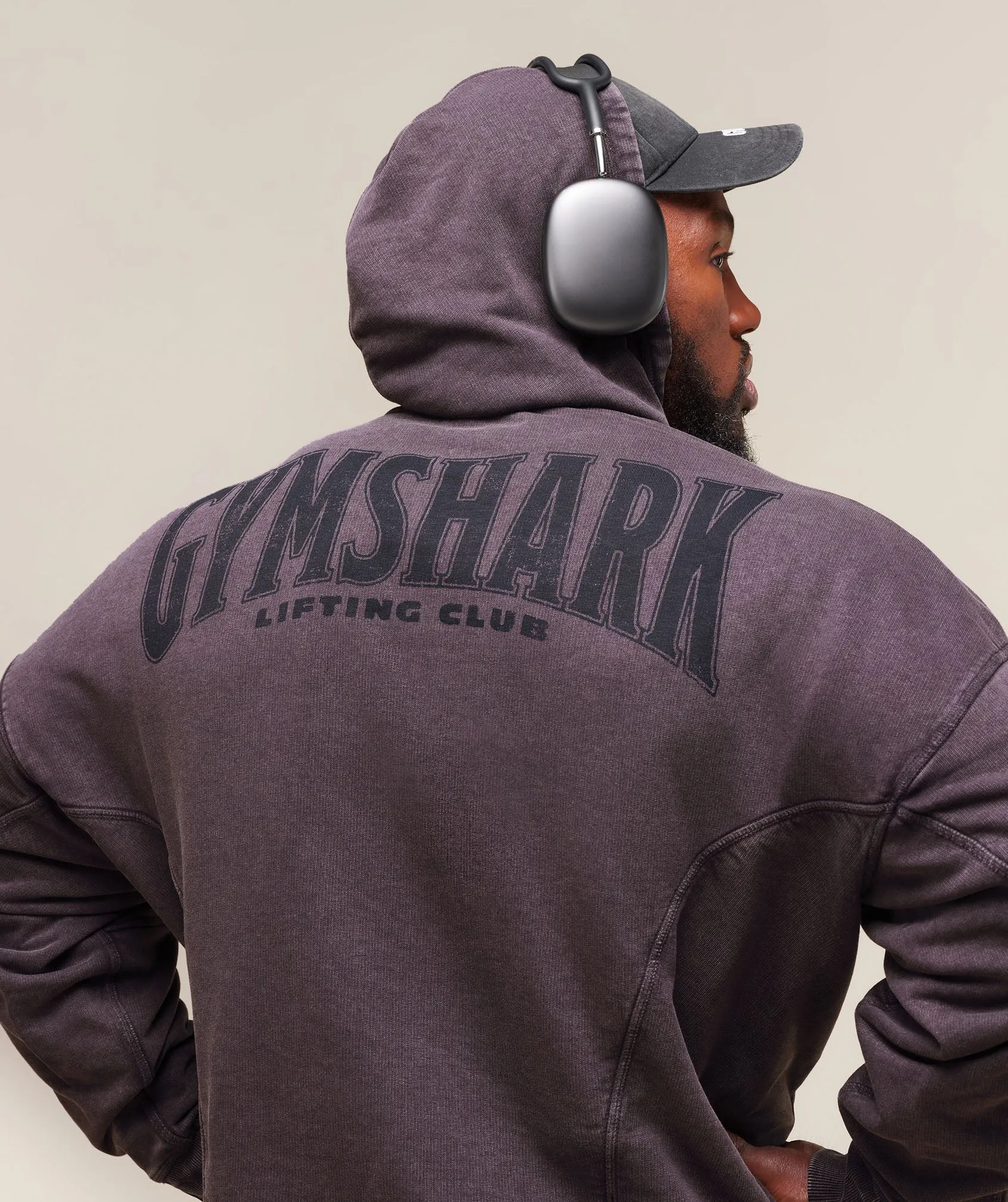 Gymshark Heritage Washed Hoodie - Plum Brown sold by Gymshark product image thumbnail 5