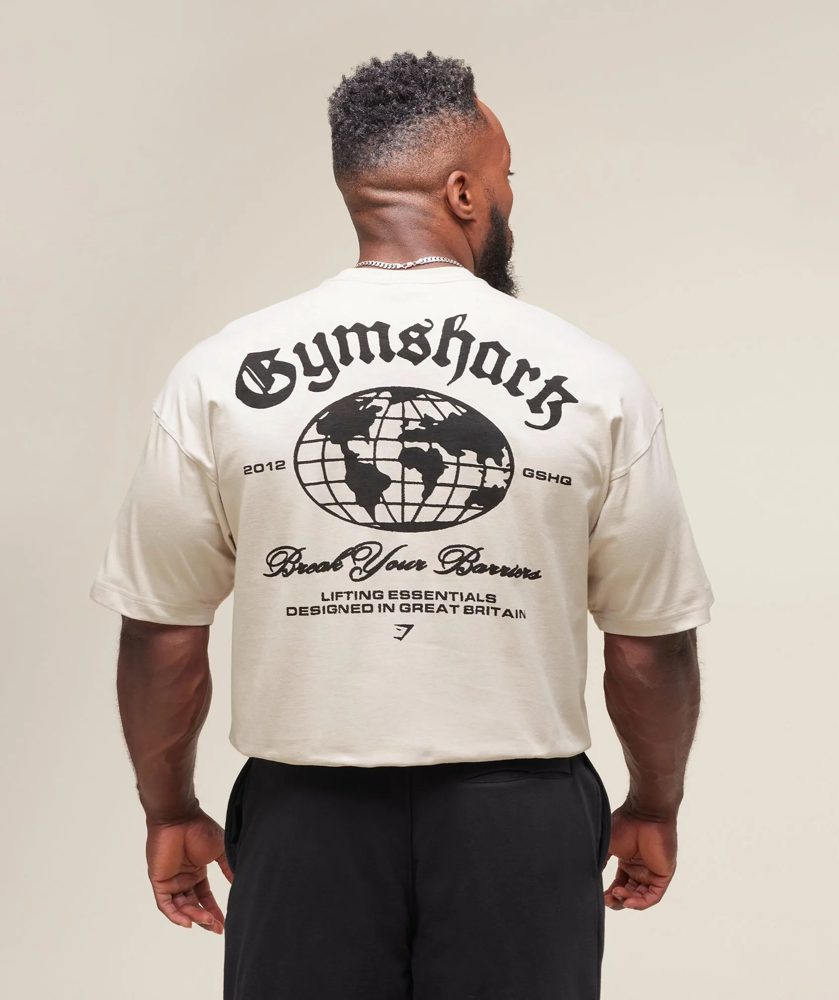 Gymshark Break Your Barriers T-Shirt - Pebble Grey sold by Gymshark