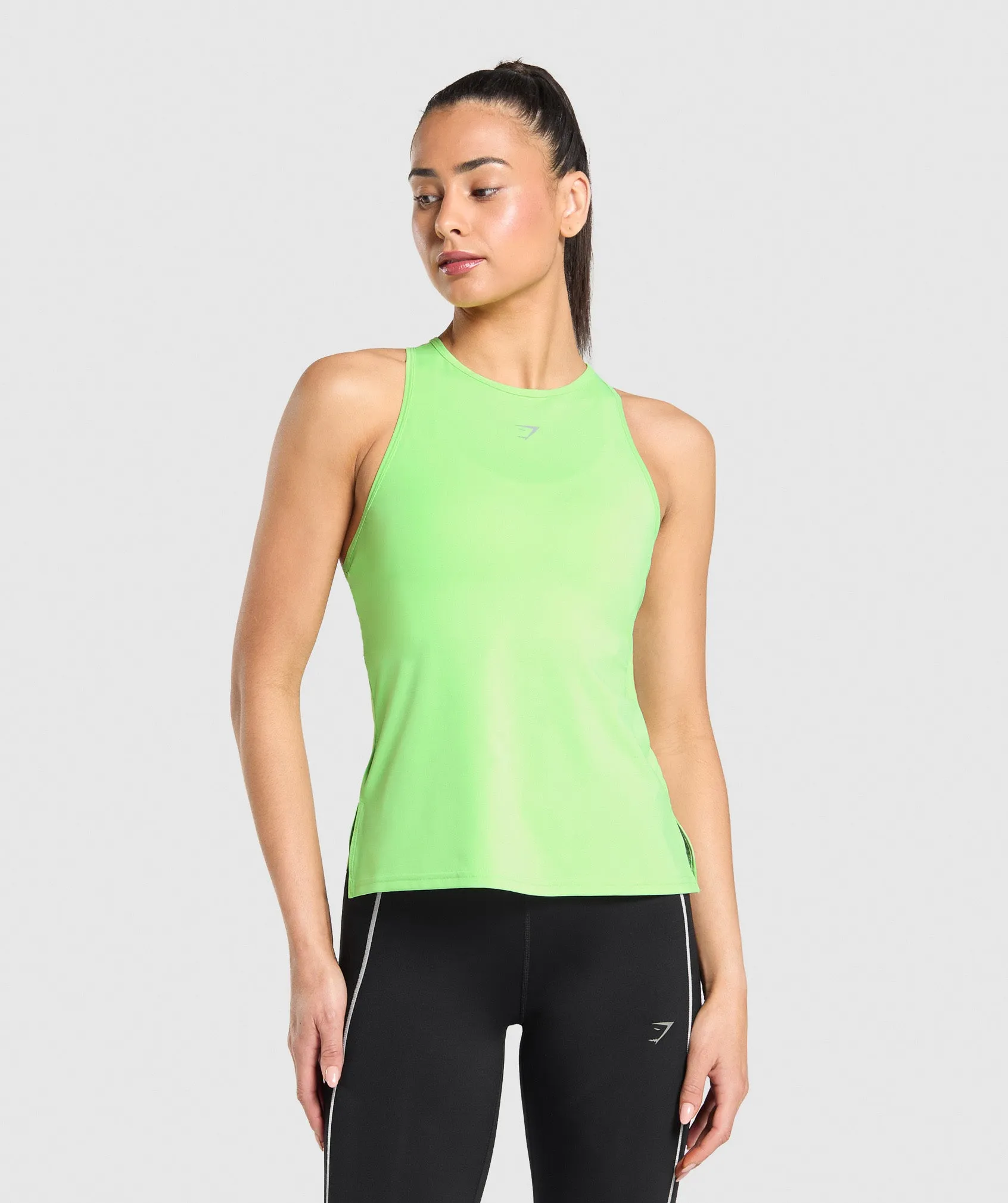Gymshark Running Back Vent Tank - Energy Gelato Green sold by Gymshark