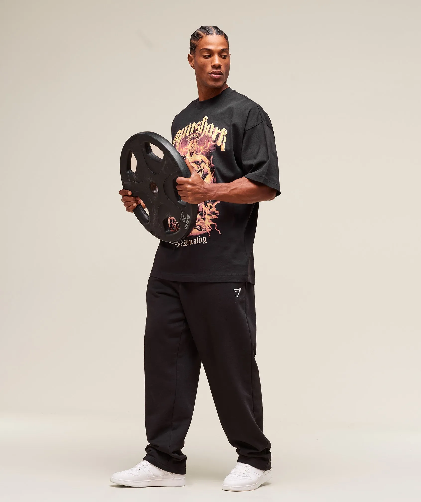 Gymshark GS x Kingsgym Graphic Tee - Black sold by Gymshark product image thumbnail 5