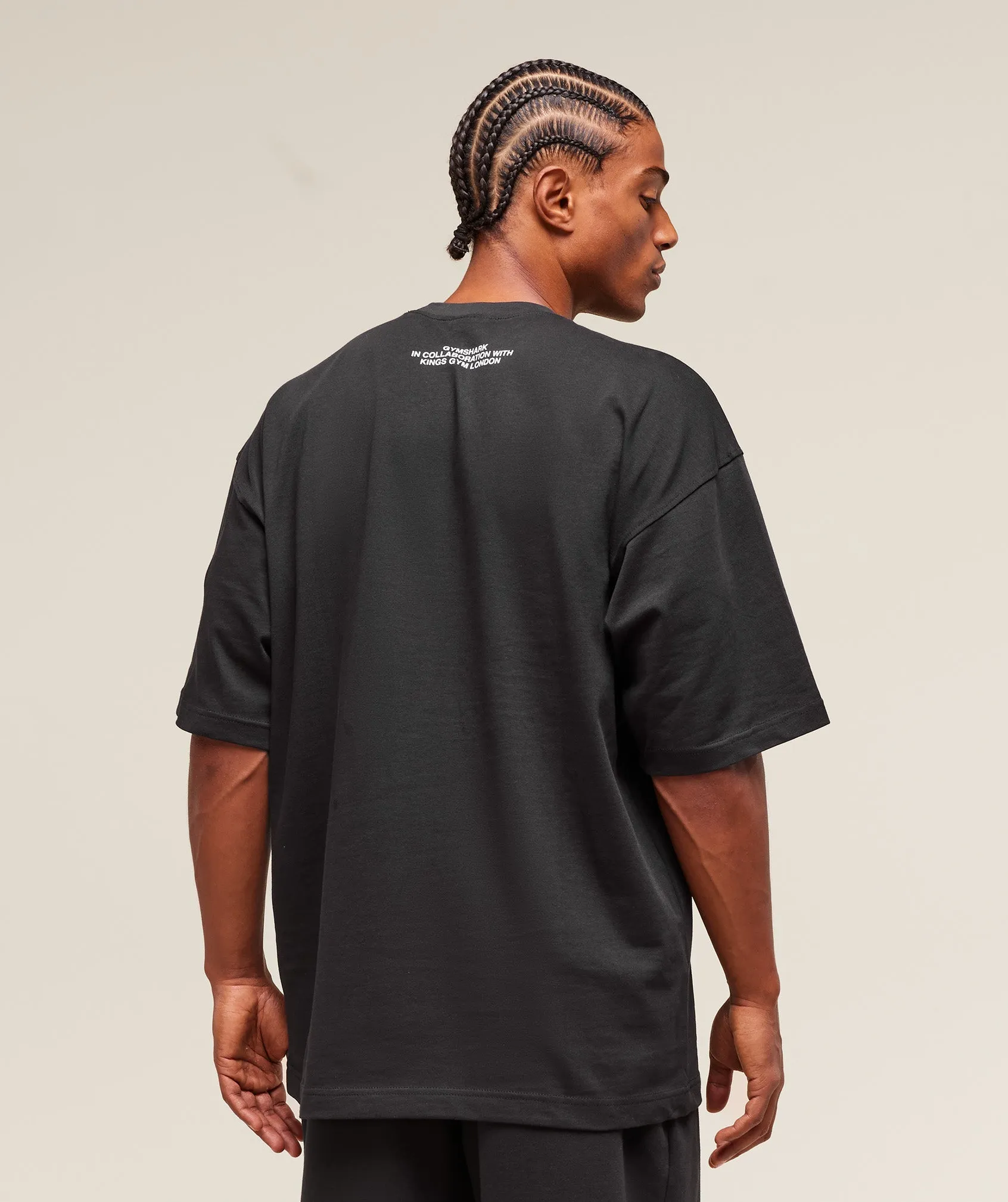 Gymshark GS x Kingsgym Graphic Tee - Black sold by Gymshark product image thumbnail 3