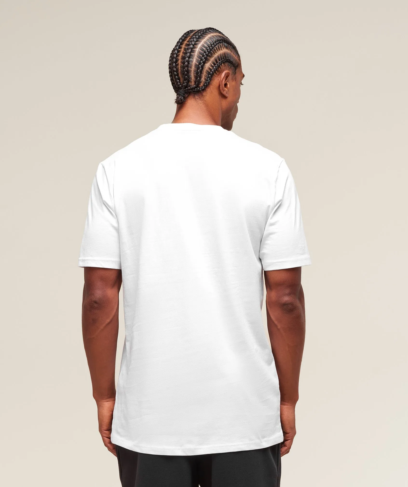 Gymshark Crest T-Shirt (Tall) - White sold by Gymshark product image thumbnail 2