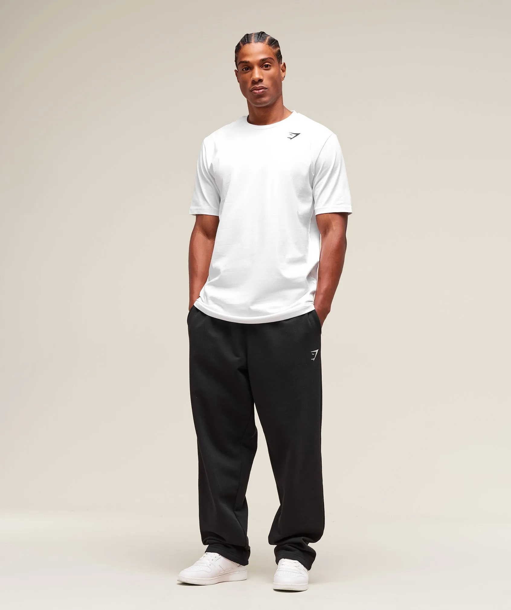 Gymshark Crest T-Shirt (Tall) - White sold by Gymshark product image thumbnail 3