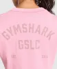 Gymshark GSLC Washed Graphic Crop Top - Sunset Pink sold by Gymshark