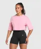 Gymshark GSLC Washed Graphic Crop Top - Sunset Pink sold by Gymshark