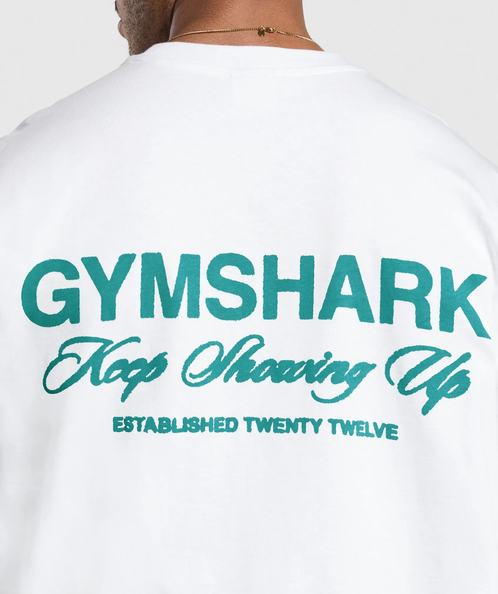 Gymshark EST 2012 T-Shirt - White sold by Gymshark product image thumbnail 5