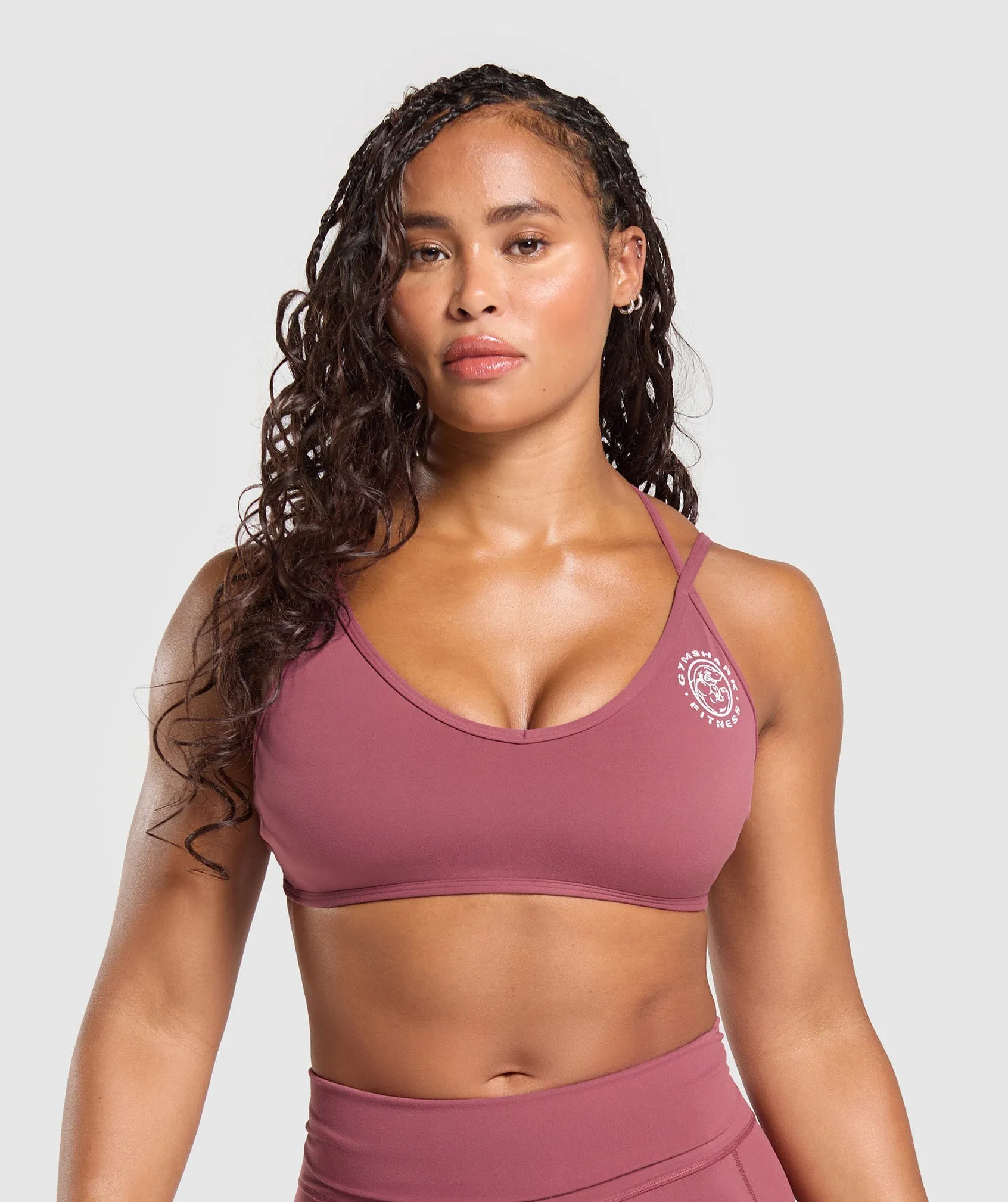 Gymshark Legacy Bra - Washed Berry Pink sold by Gymshark