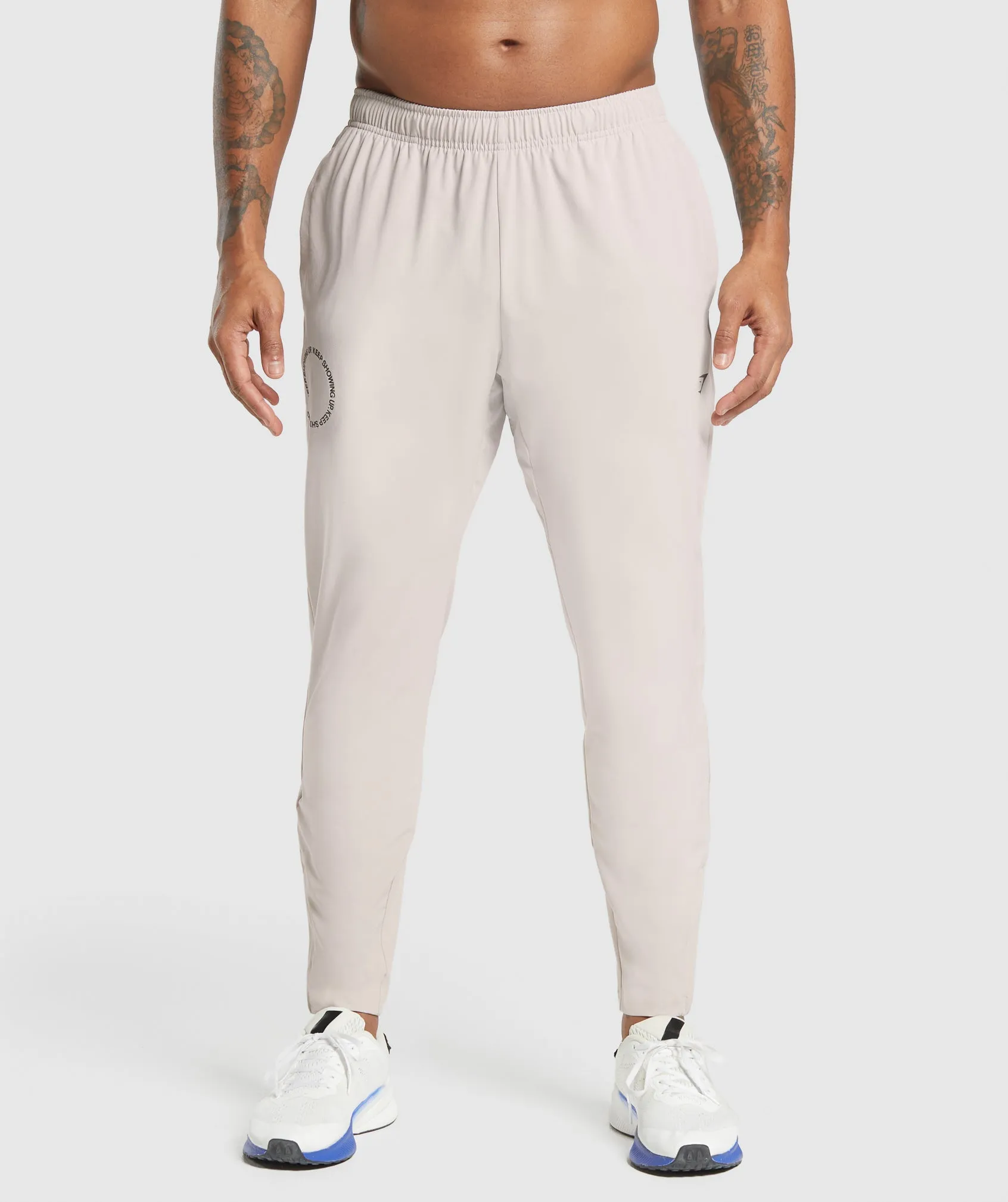 Gymshark Keep Showing Up Joggers - Pebble Grey sold by Gymshark