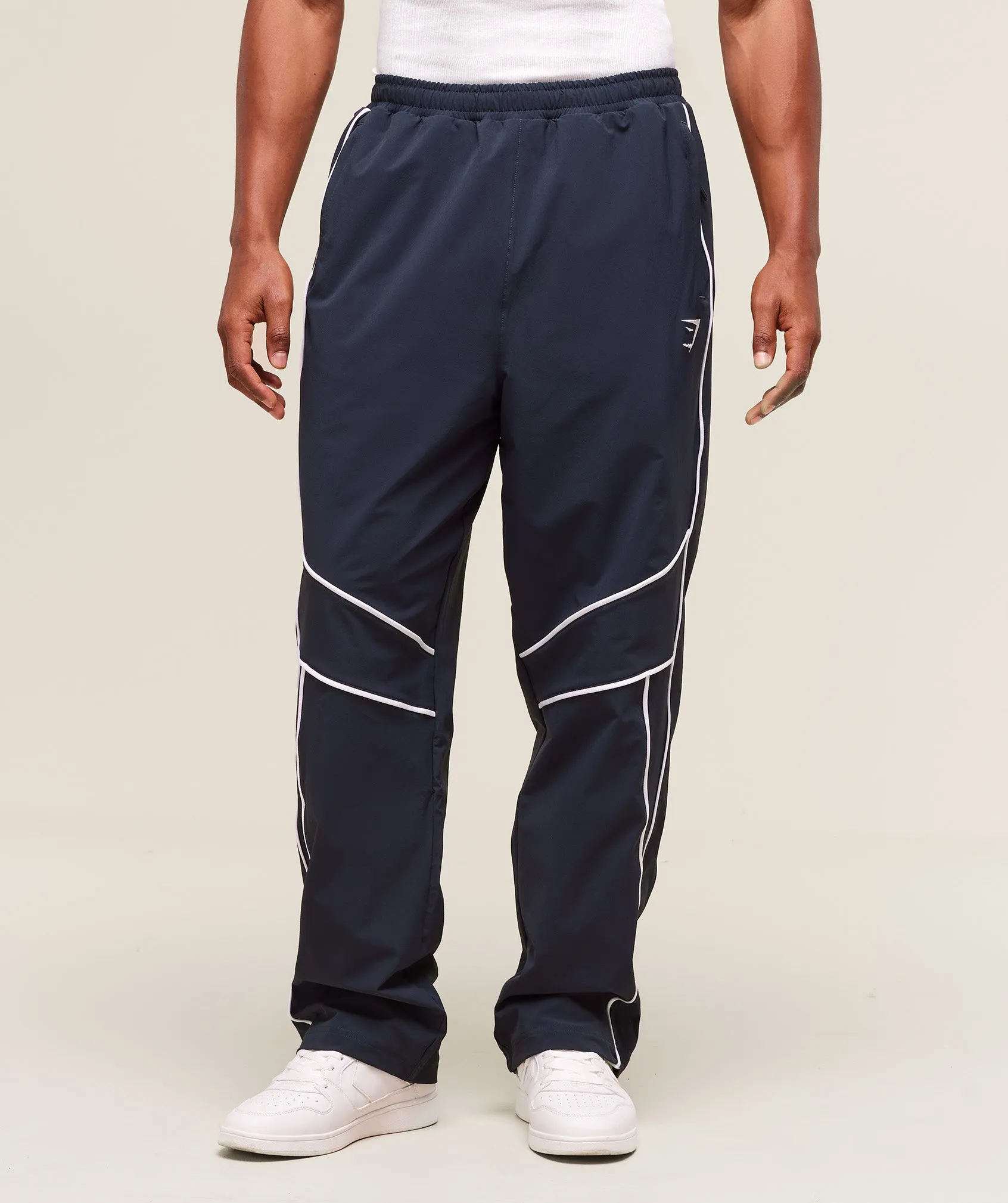 Gymshark Retro Crinkle Track Pants - Heavy Blue sold by Gymshark
