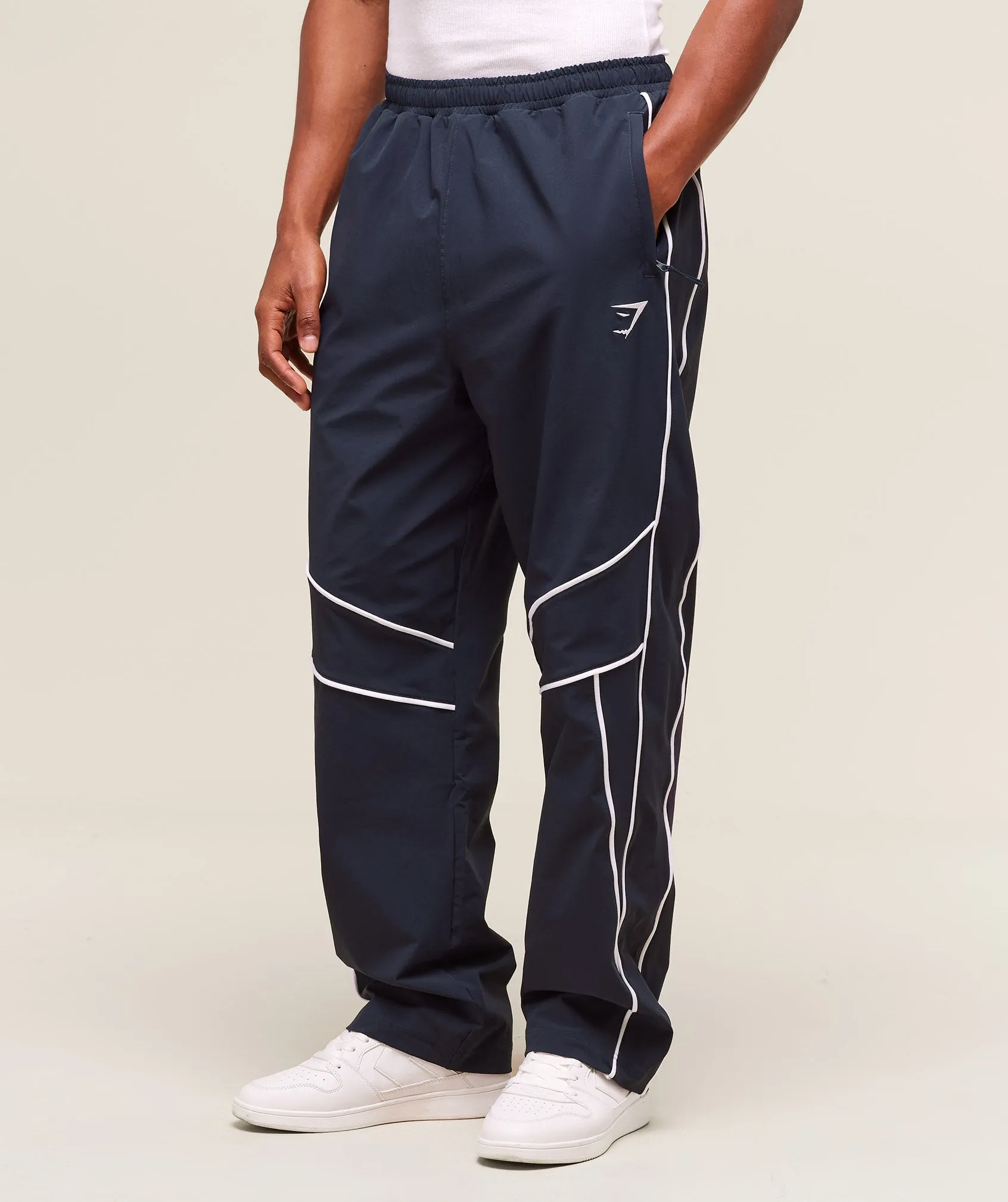 Gymshark Retro Crinkle Track Pants - Heavy Blue sold by Gymshark product image thumbnail 4