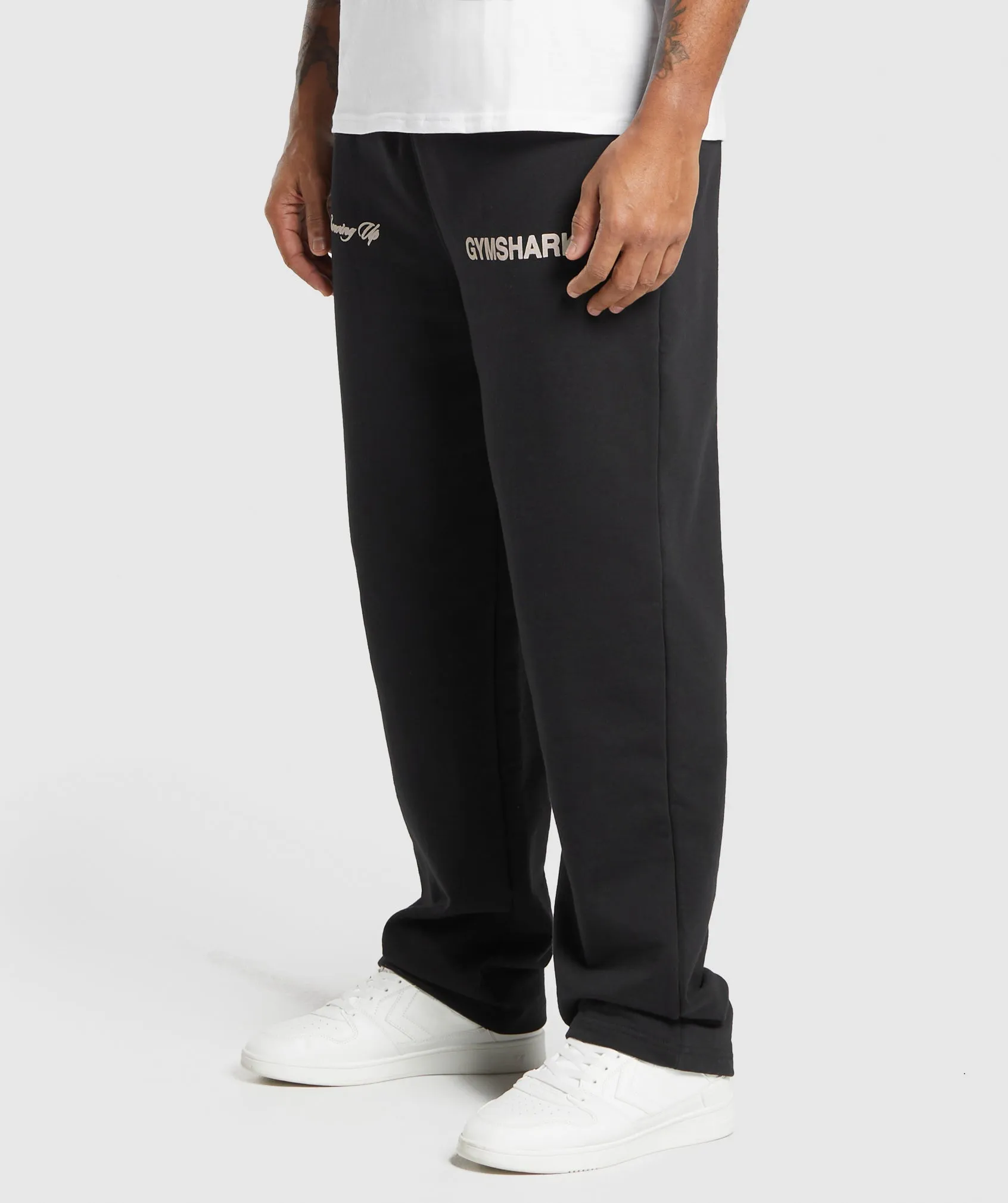 Gymshark EST 2012 Straight Leg Joggers - Black sold by Gymshark product image thumbnail 3