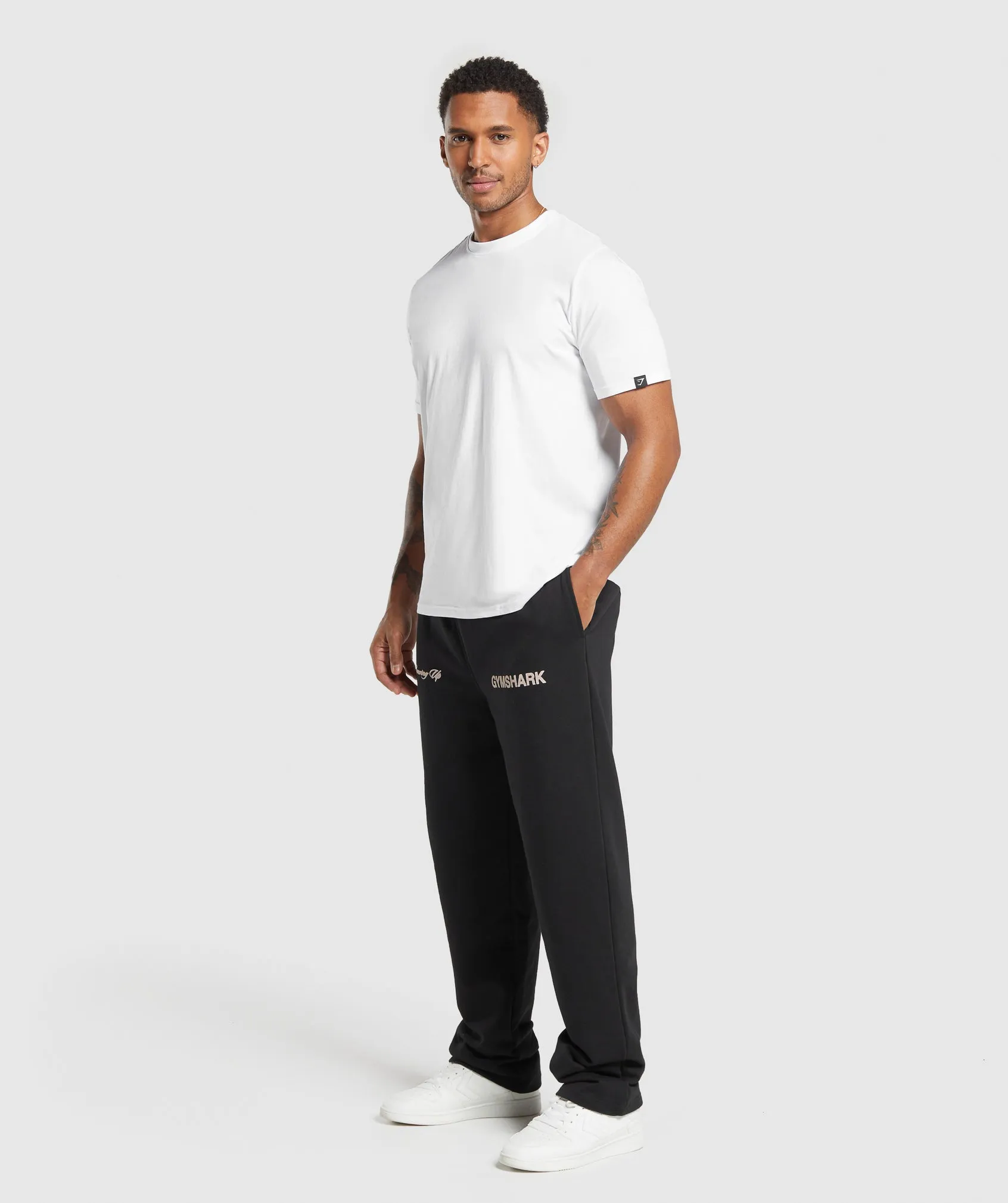 Gymshark EST 2012 Straight Leg Joggers - Black sold by Gymshark product image thumbnail 5