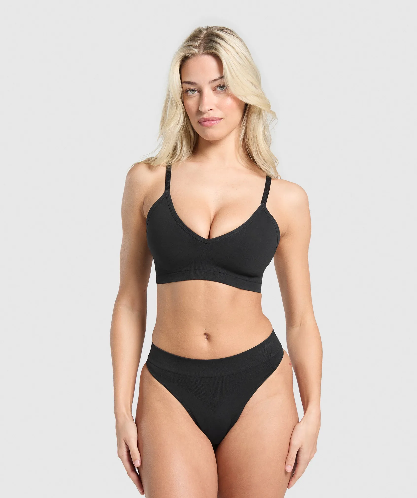 Gymshark Seamless Thong 3pk - Black sold by Gymshark product image thumbnail 5