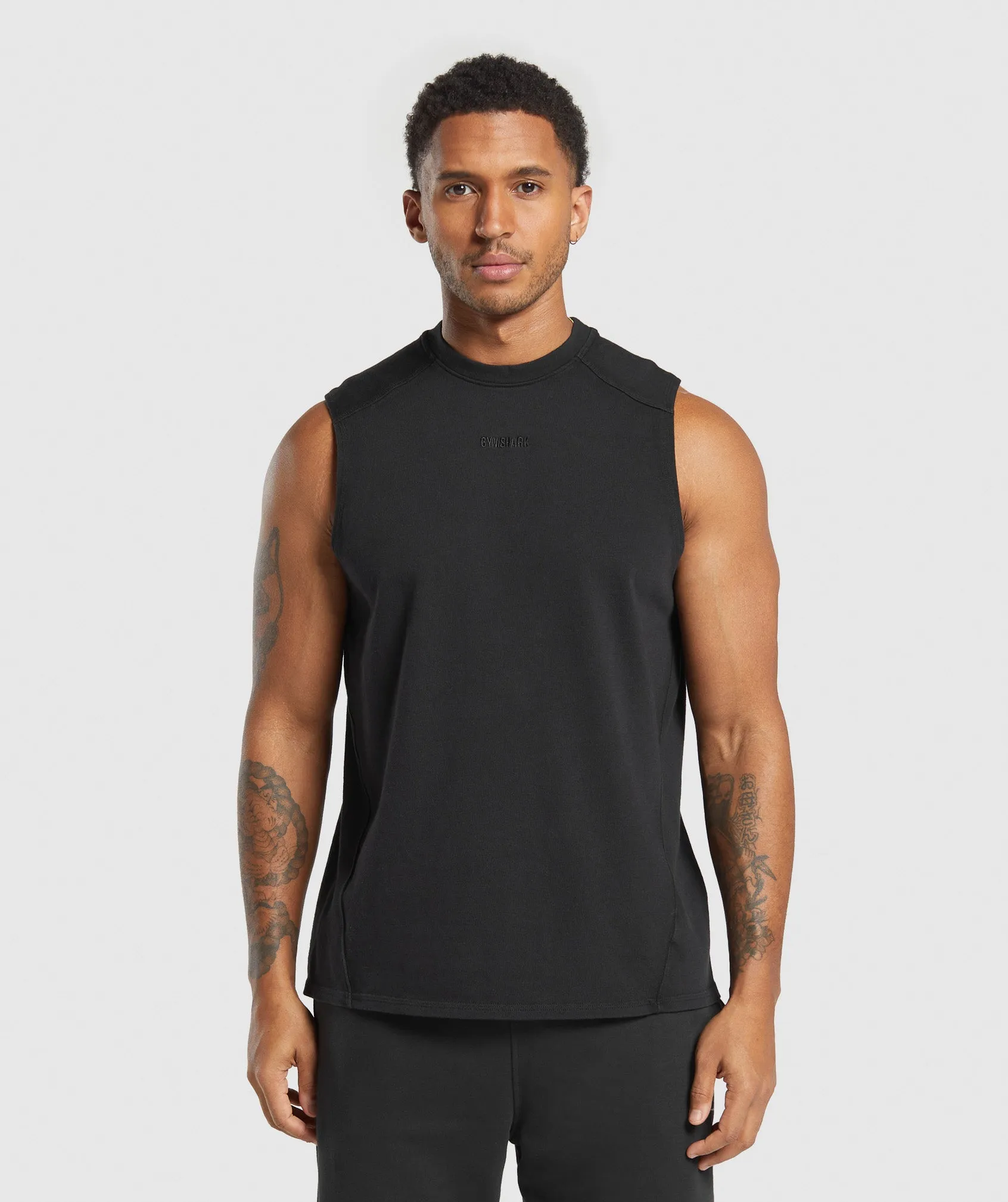 Gymshark Heavyweight Tank - Black sold by Gymshark