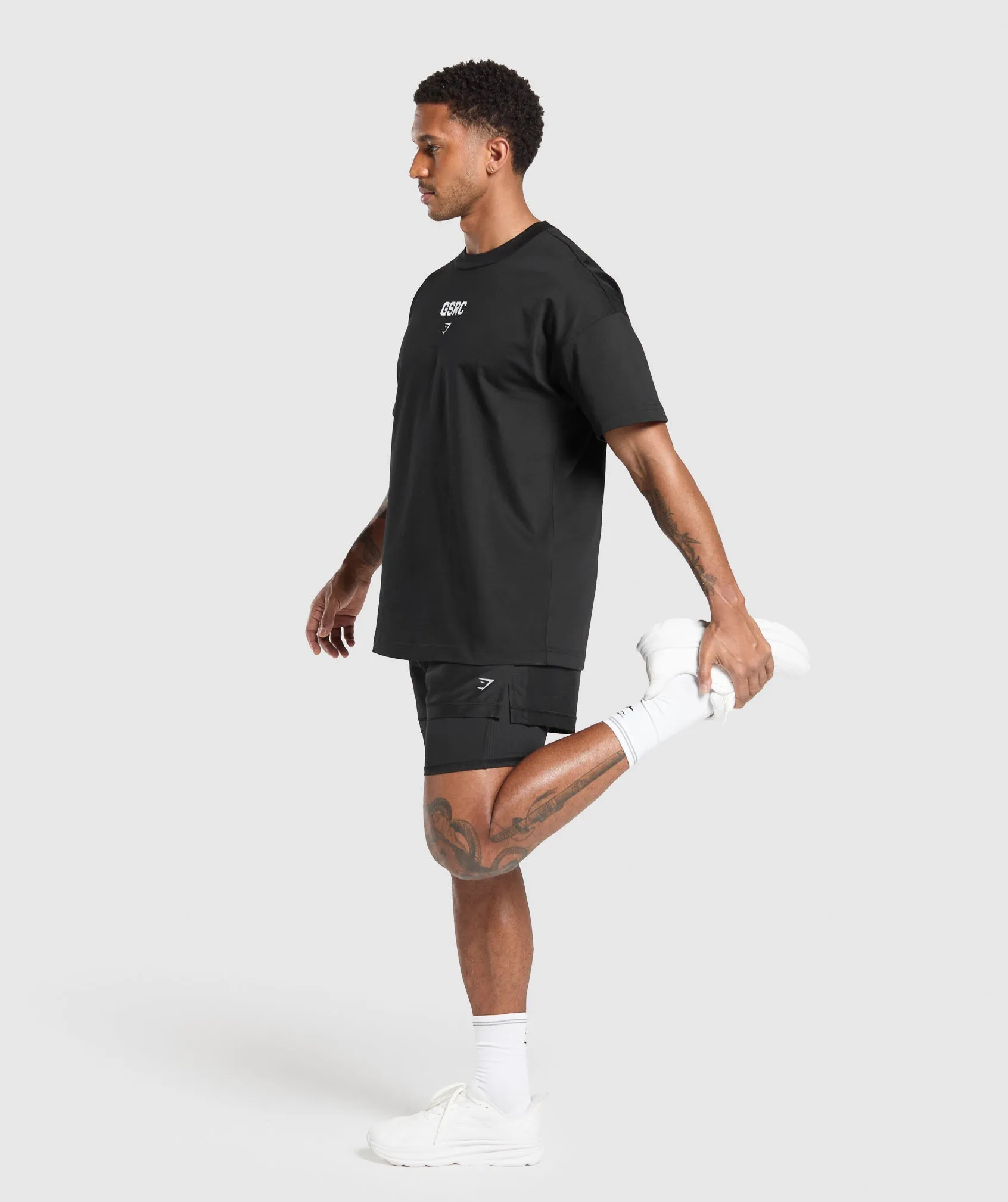 Gymshark GSRC T-Shirt - Black sold by Gymshark product image thumbnail 4