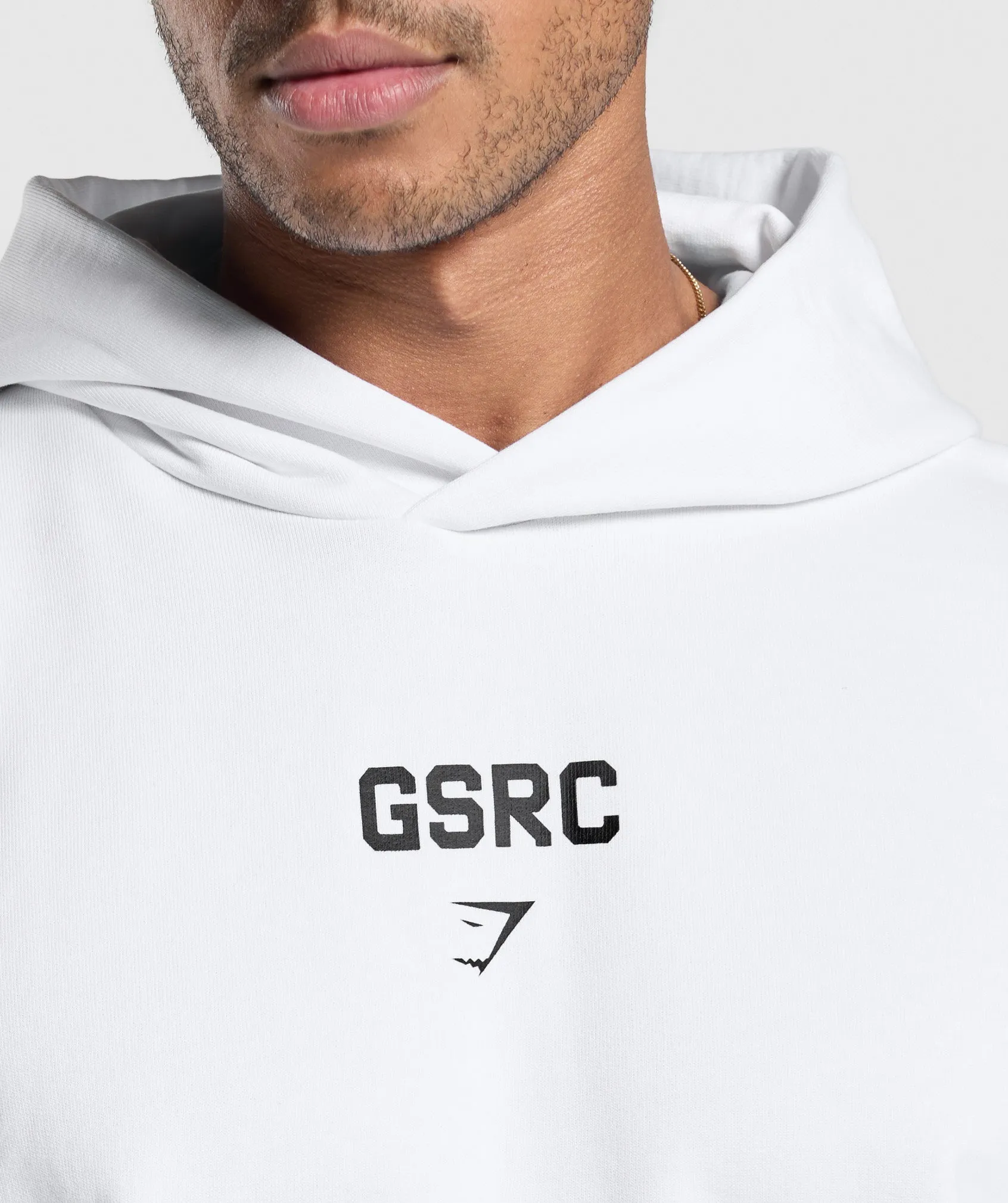 Gymshark GSRC Hoodie - White sold by Gymshark product image thumbnail 5