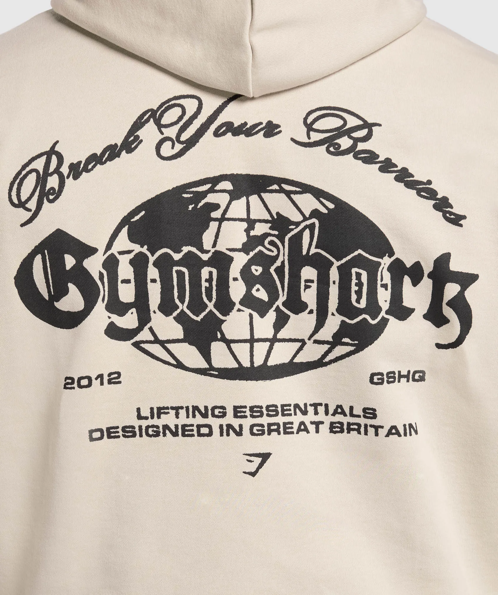Gymshark Break Your Barriers Hoodie - Pebble Grey sold by Gymshark product image thumbnail 5