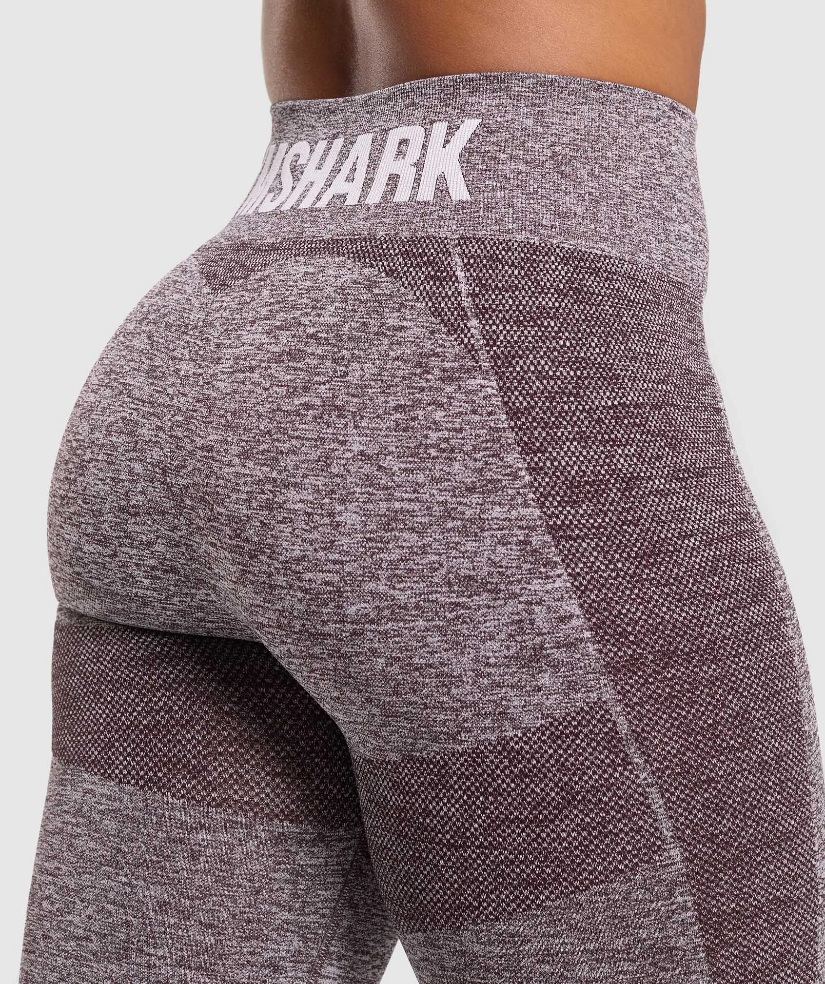 Gymshark Flex High Waisted Leggings - Plum Brown/White Marl sold by Gymshark product image thumbnail 4