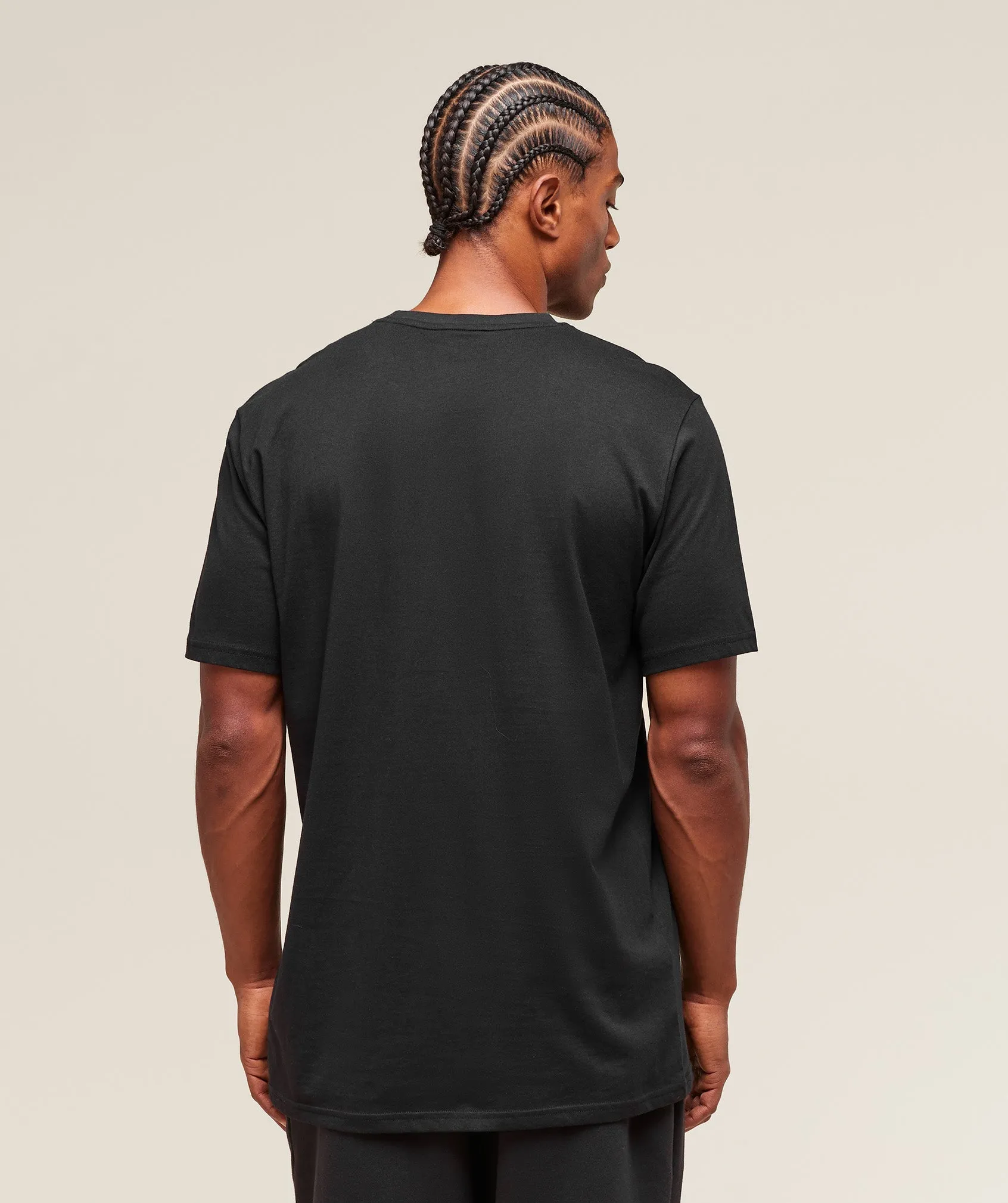 Gymshark Crest T-Shirt (Tall) - Black sold by Gymshark product image thumbnail 2