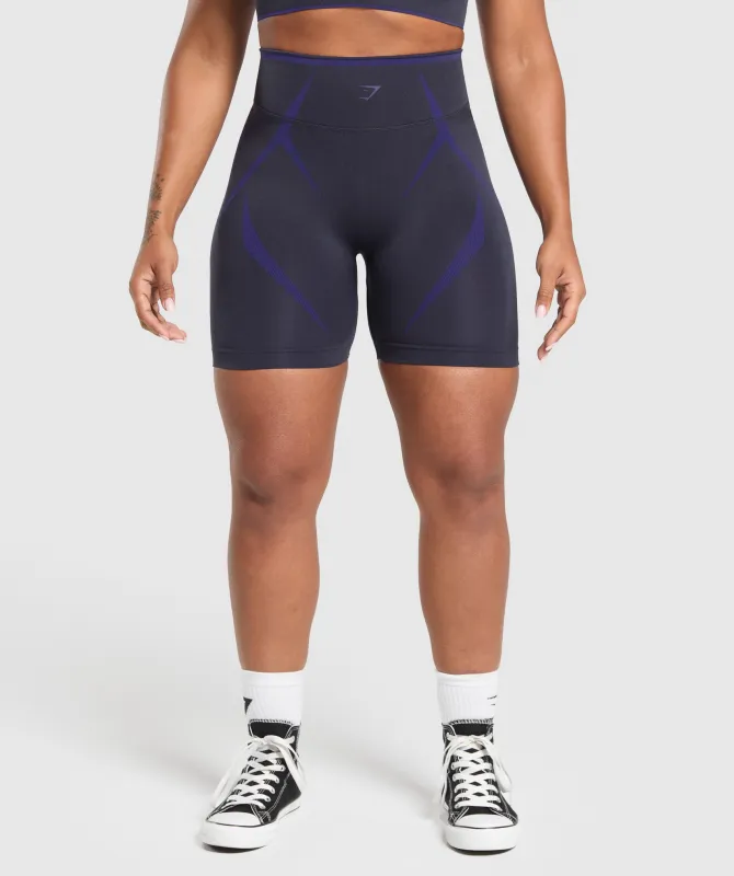 Gymshark Apex Lift Seamless Shorts - Heavy Blue/Cobalt Purple sold by Gymshark