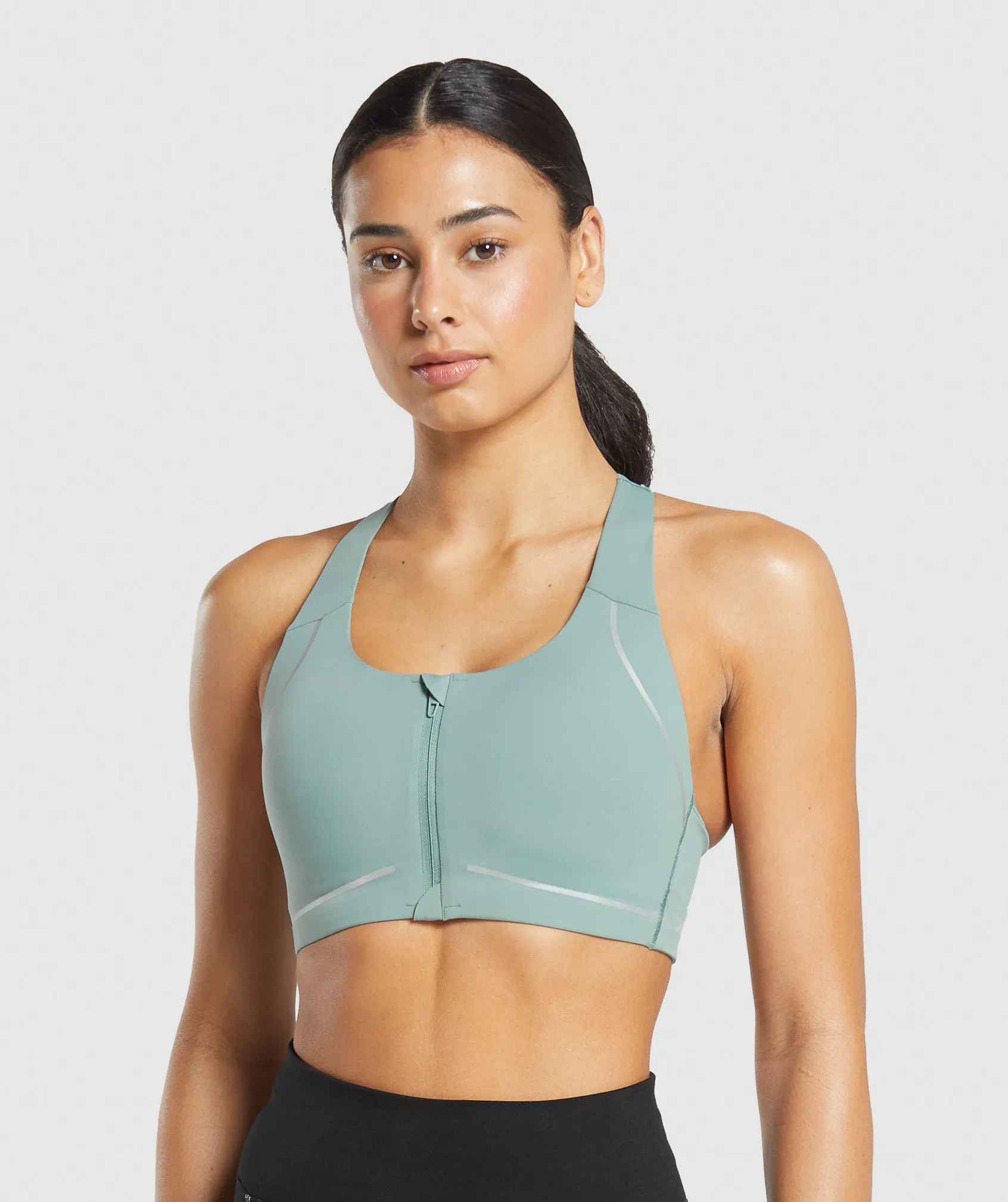 Gymshark Running Sports Bra - Celeste Blue sold by Gymshark