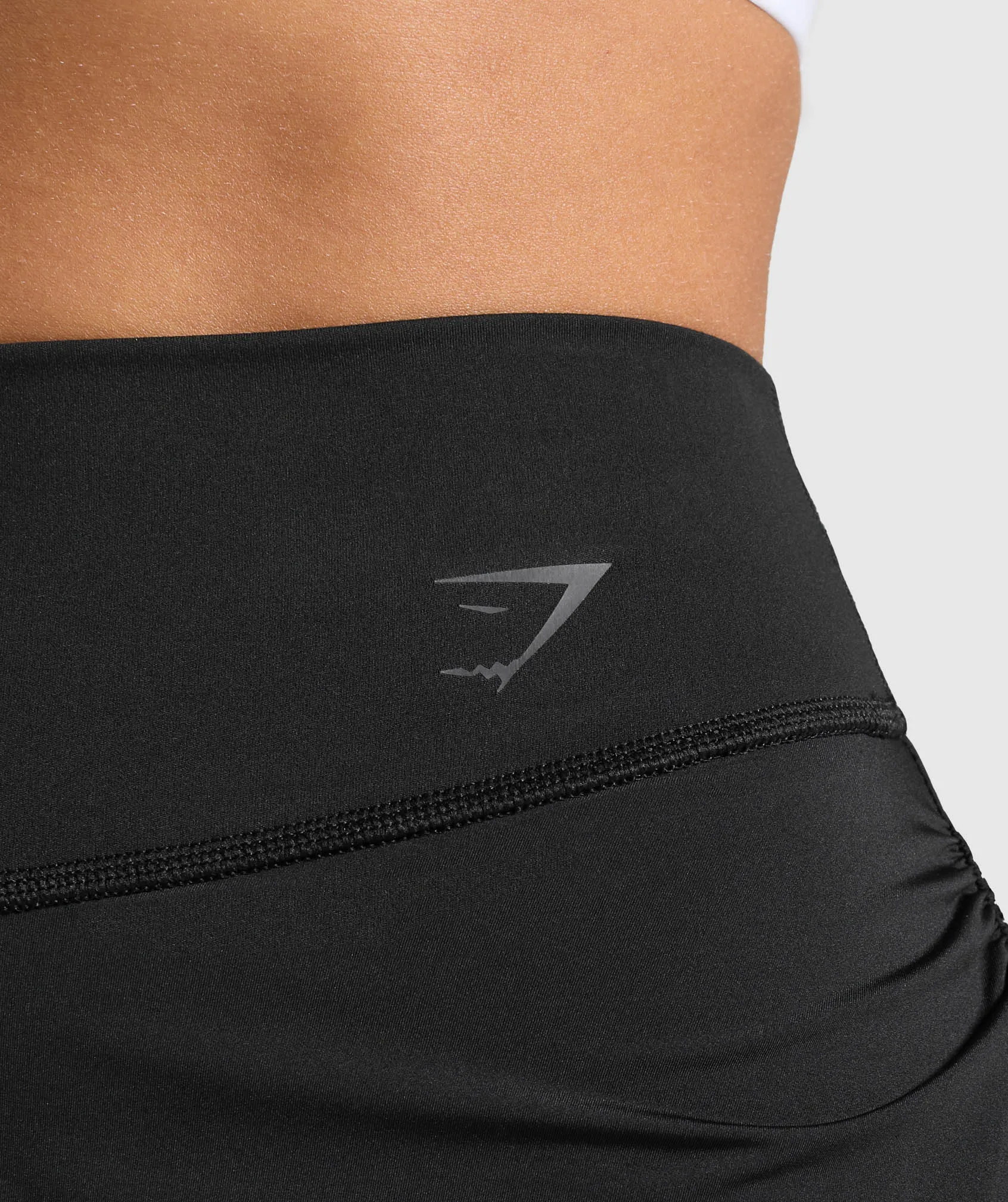Gymshark Ruched Skort - Black sold by Gymshark product image thumbnail 5
