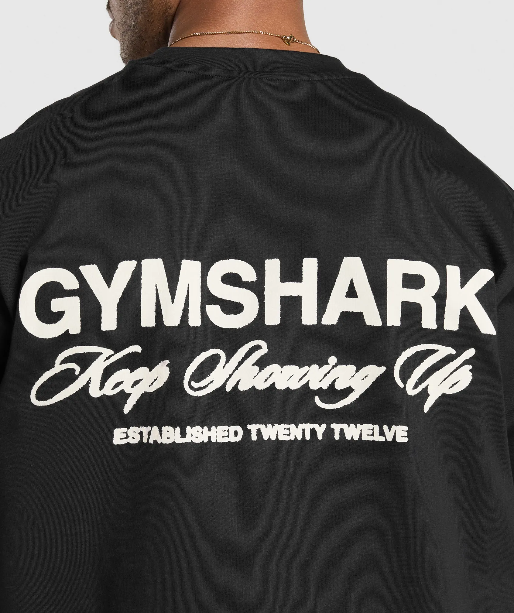 Gymshark EST 2012 T-Shirt - Black sold by Gymshark product image thumbnail 5