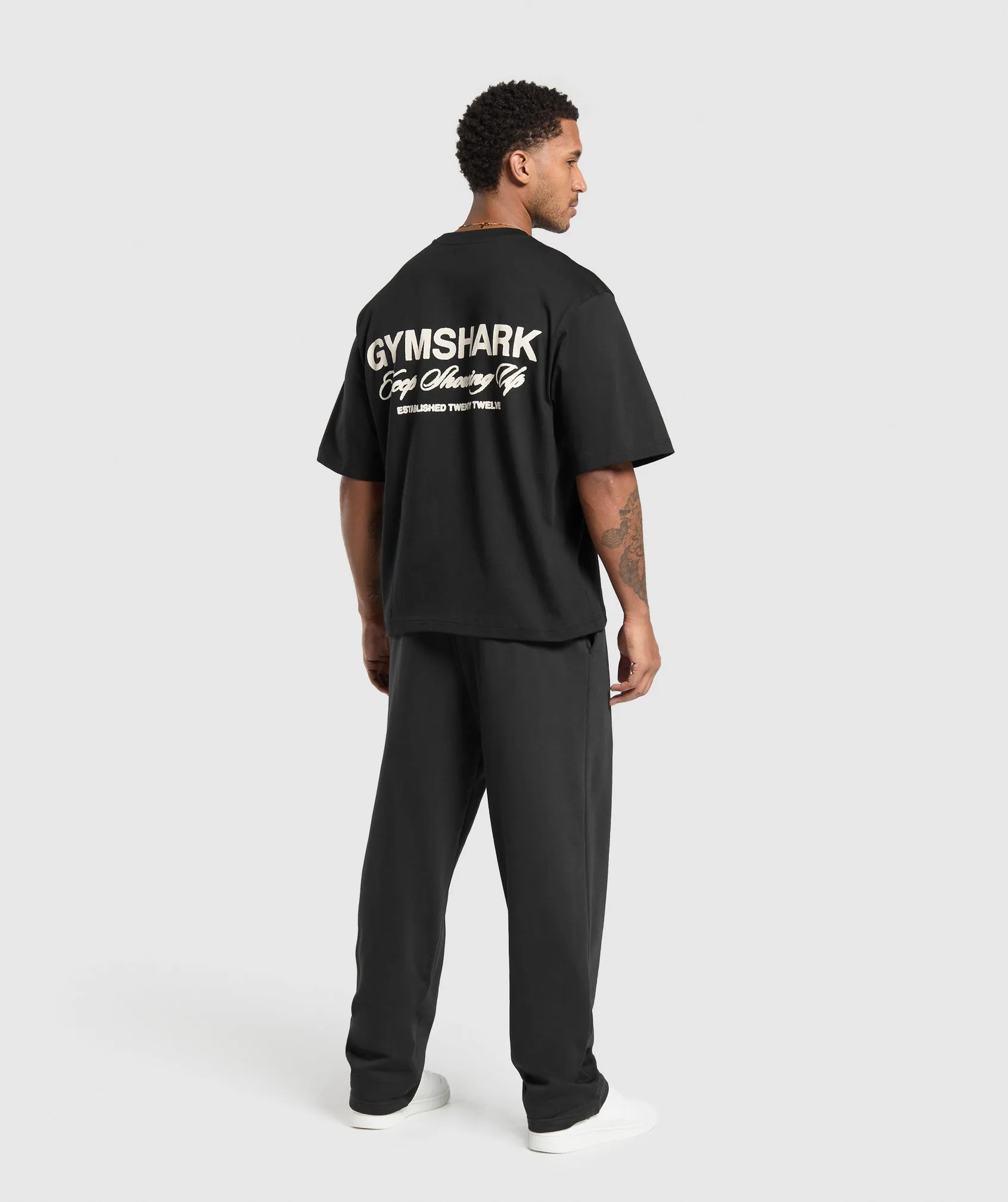Gymshark EST 2012 T-Shirt - Black sold by Gymshark product image thumbnail 4
