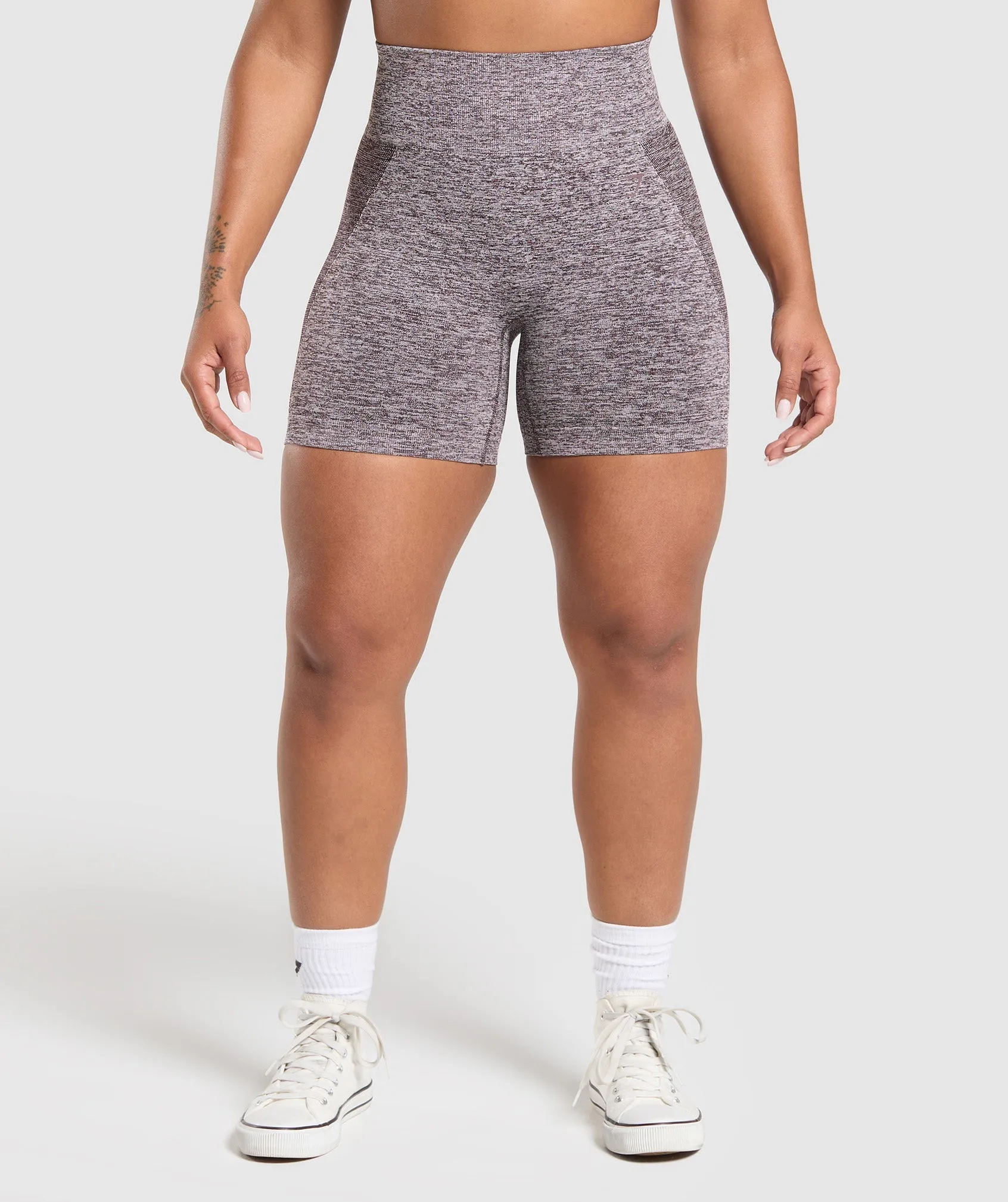 Gymshark Flex Shorts - Plum Brown/White Marl sold by Gymshark
