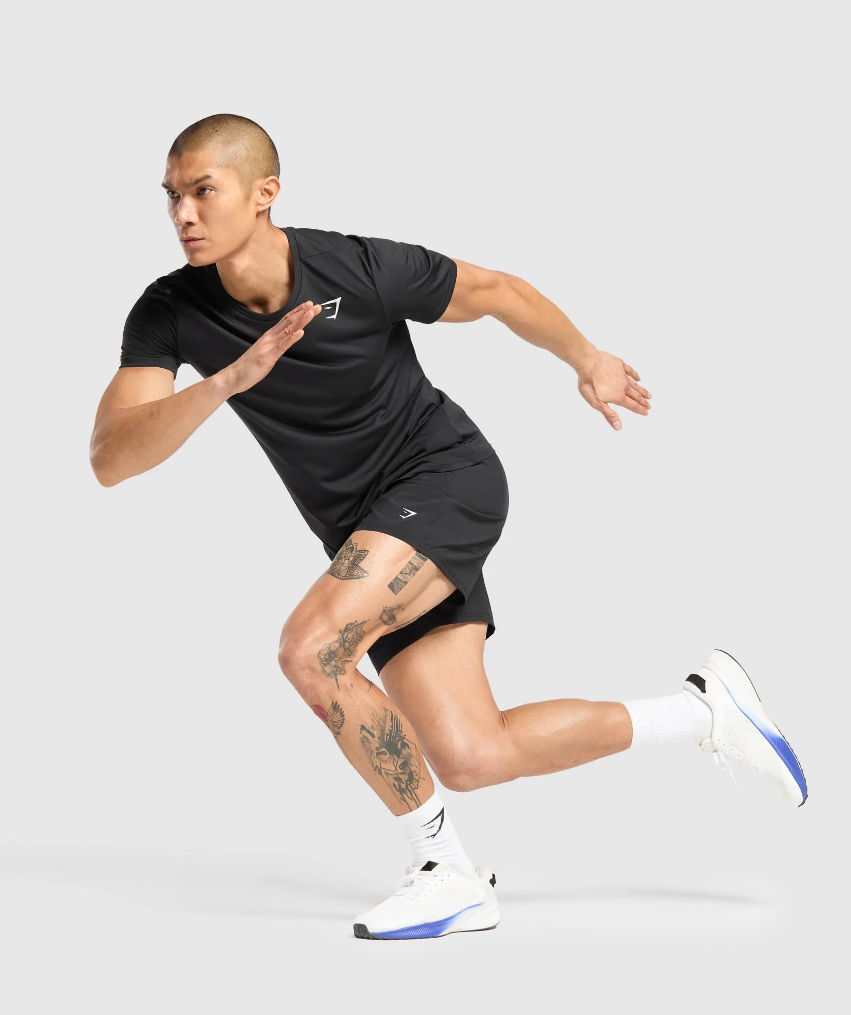 Gymshark Keep Showing Up 7" Shorts - Black sold by Gymshark product image thumbnail 4