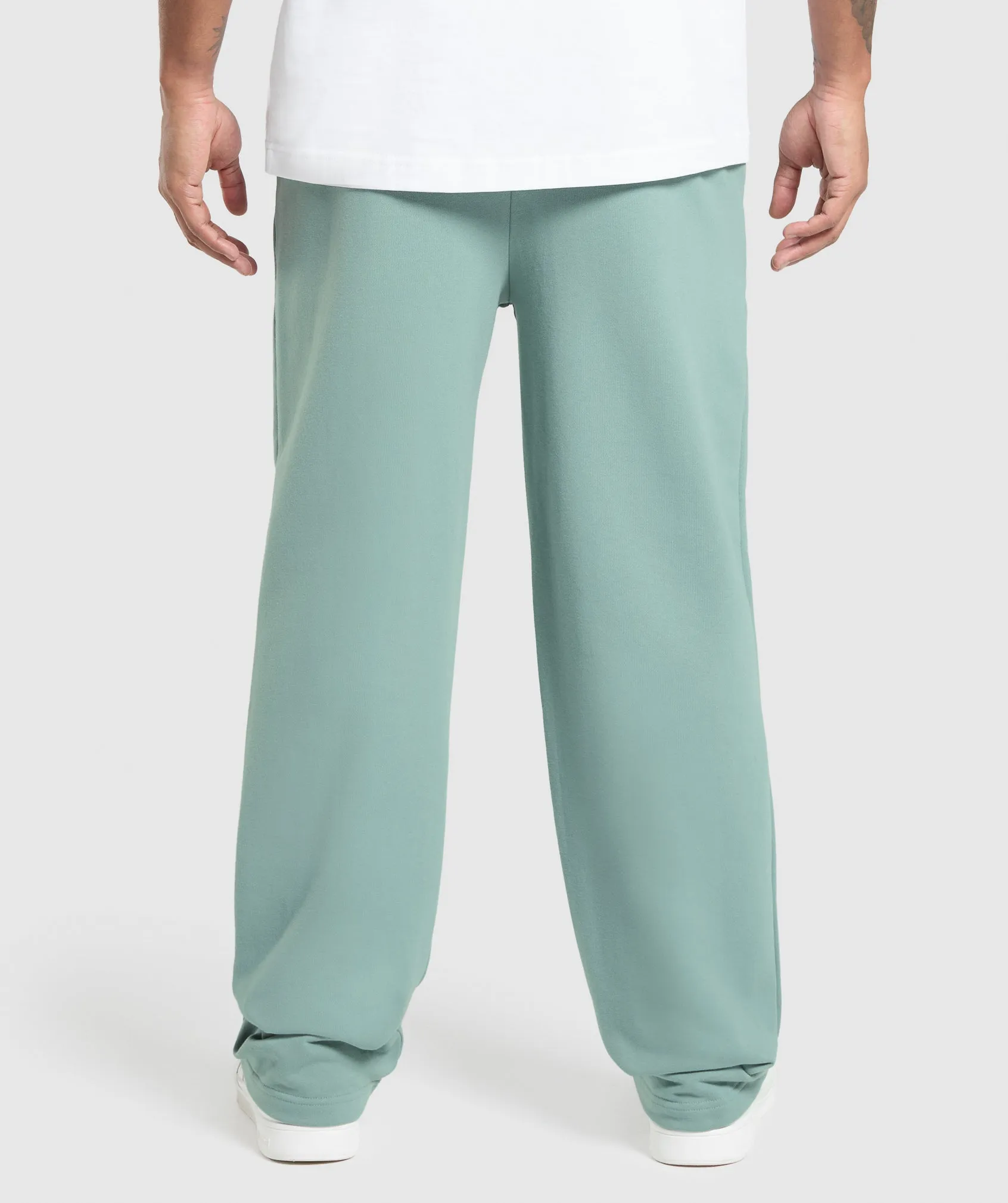 Gymshark Rest Day Essentials Straight Leg Joggers - Celeste Blue sold by Gymshark product image thumbnail 2