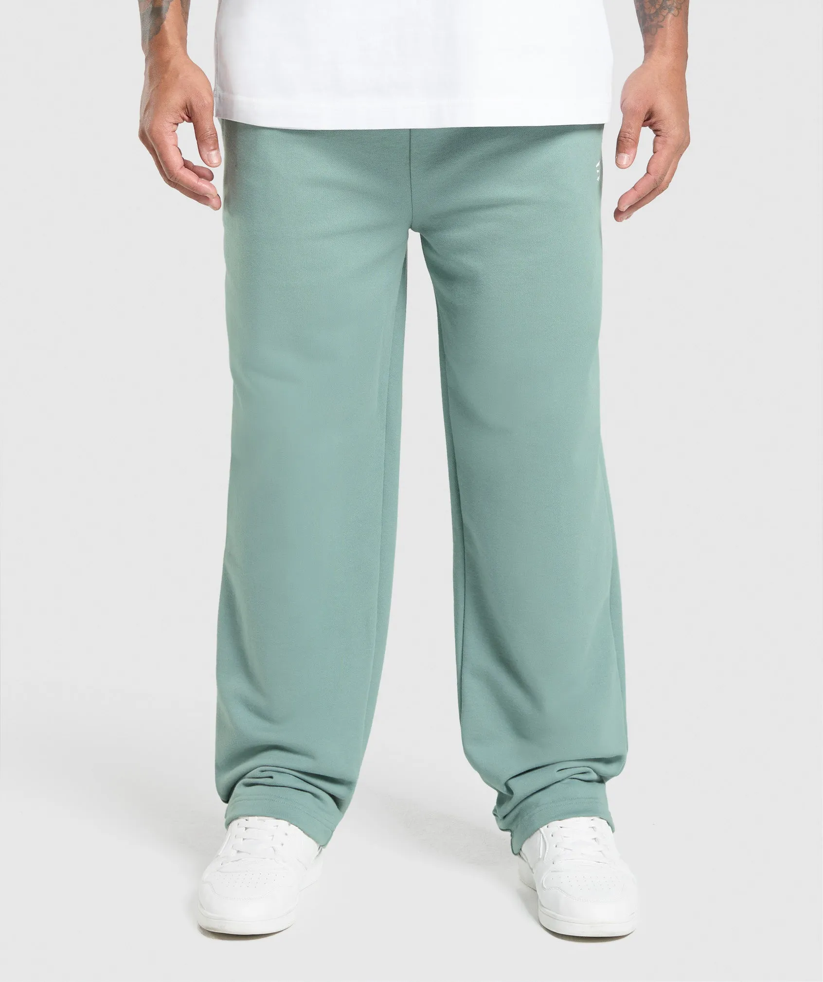 Gymshark Rest Day Essentials Straight Leg Joggers - Celeste Blue sold by Gymshark