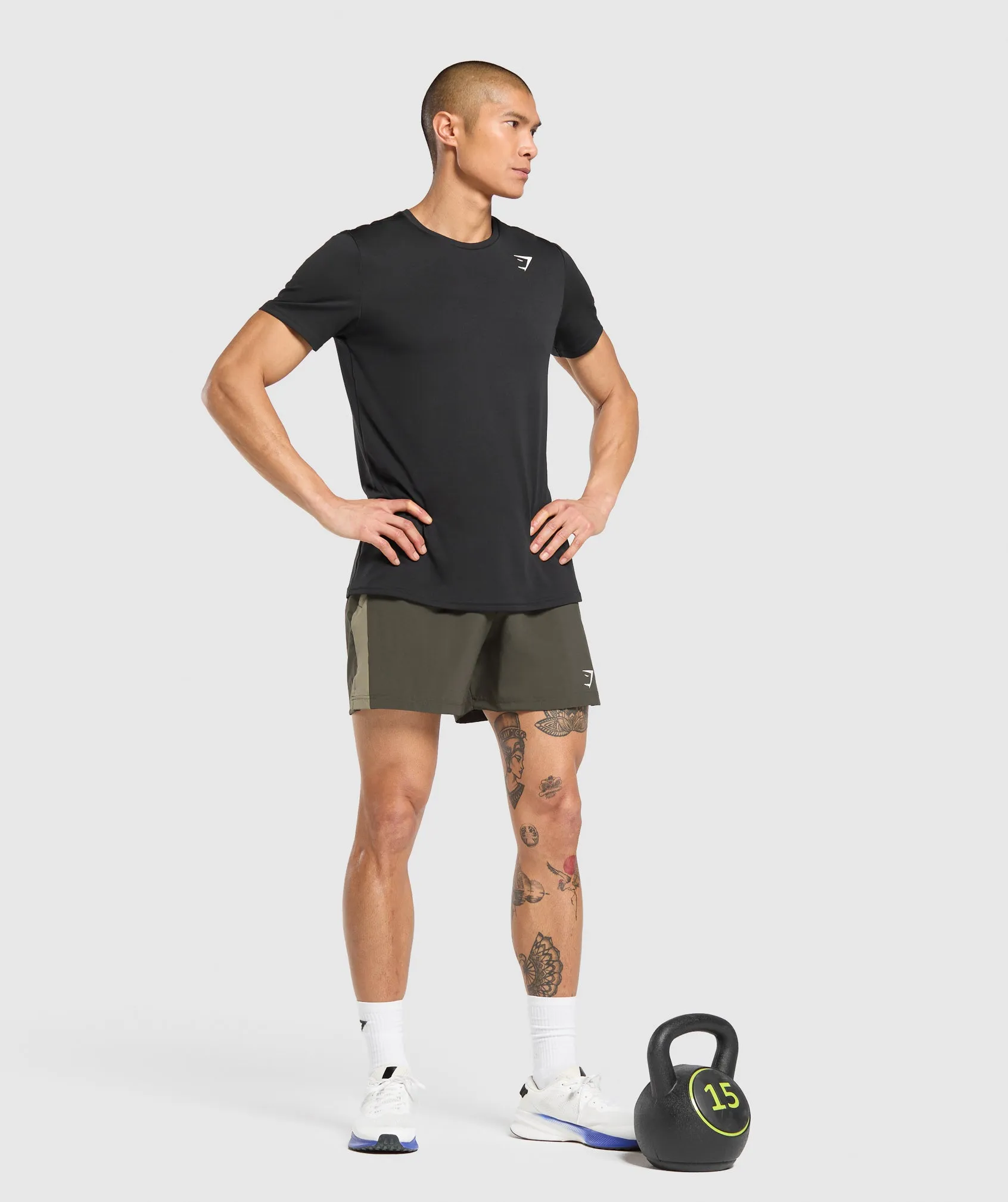 Gymshark Sport 5" Shorts - Strength Green/Utility Green sold by Gymshark product image thumbnail 4