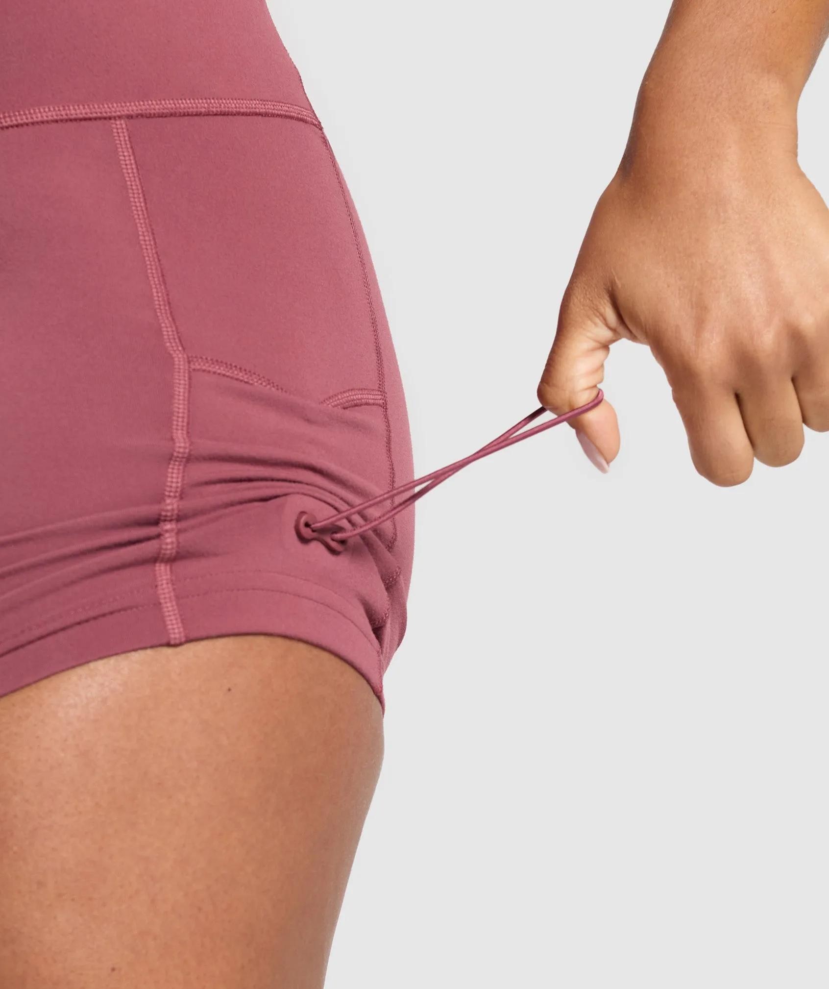 Gymshark Legacy Logo Tight Shorts - Washed Berry Pink sold by Gymshark product image thumbnail 5