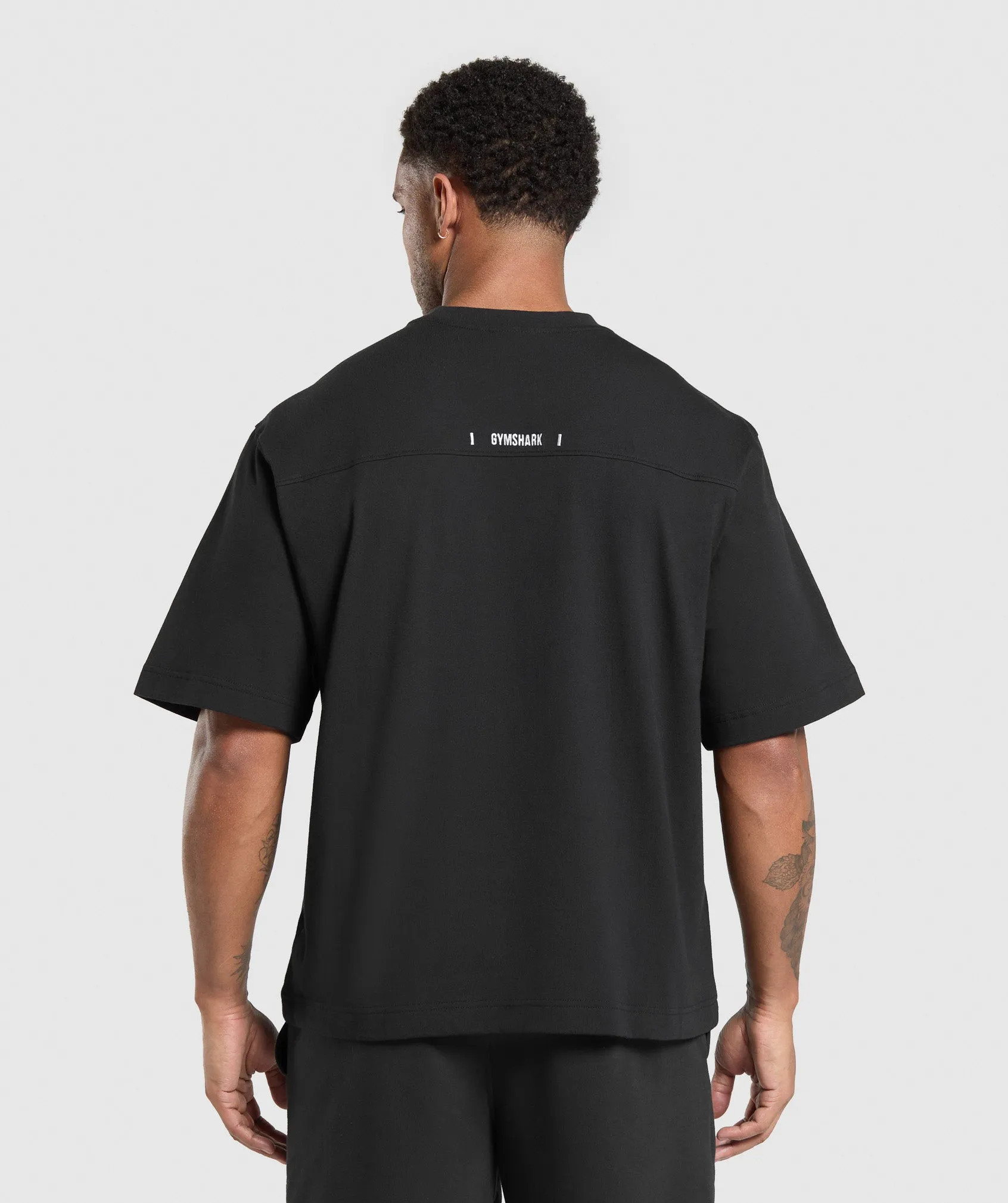 Gymshark Rest Day Essentials Boxy T-Shirt - Black sold by Gymshark product image thumbnail 2