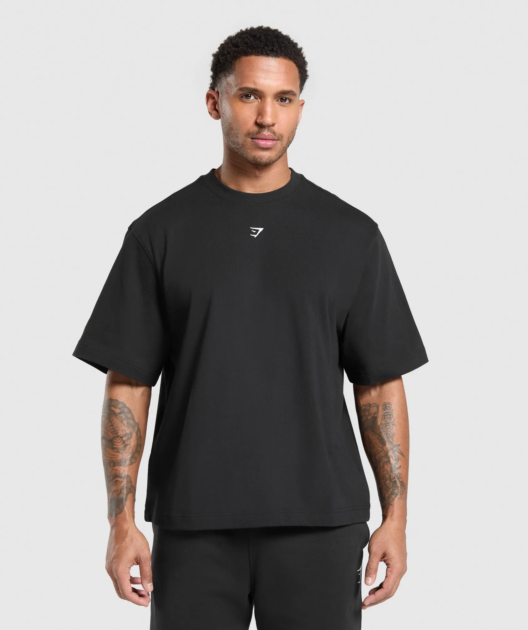 Gymshark Rest Day Essentials Boxy T-Shirt - Black sold by Gymshark