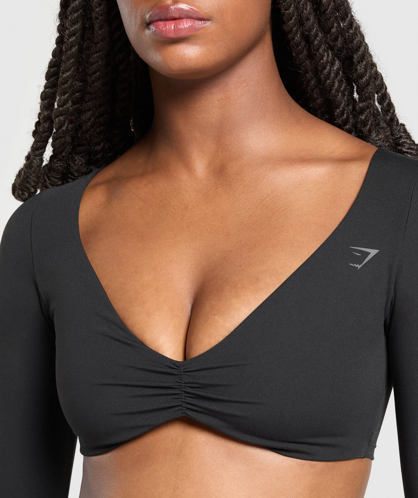 Gymshark Twist Front Long Sleeve Top - Black sold by Gymshark product image thumbnail 5