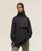 Gymshark Covered Longline Cotton Long Sleeve Top - Black sold by Gymshark