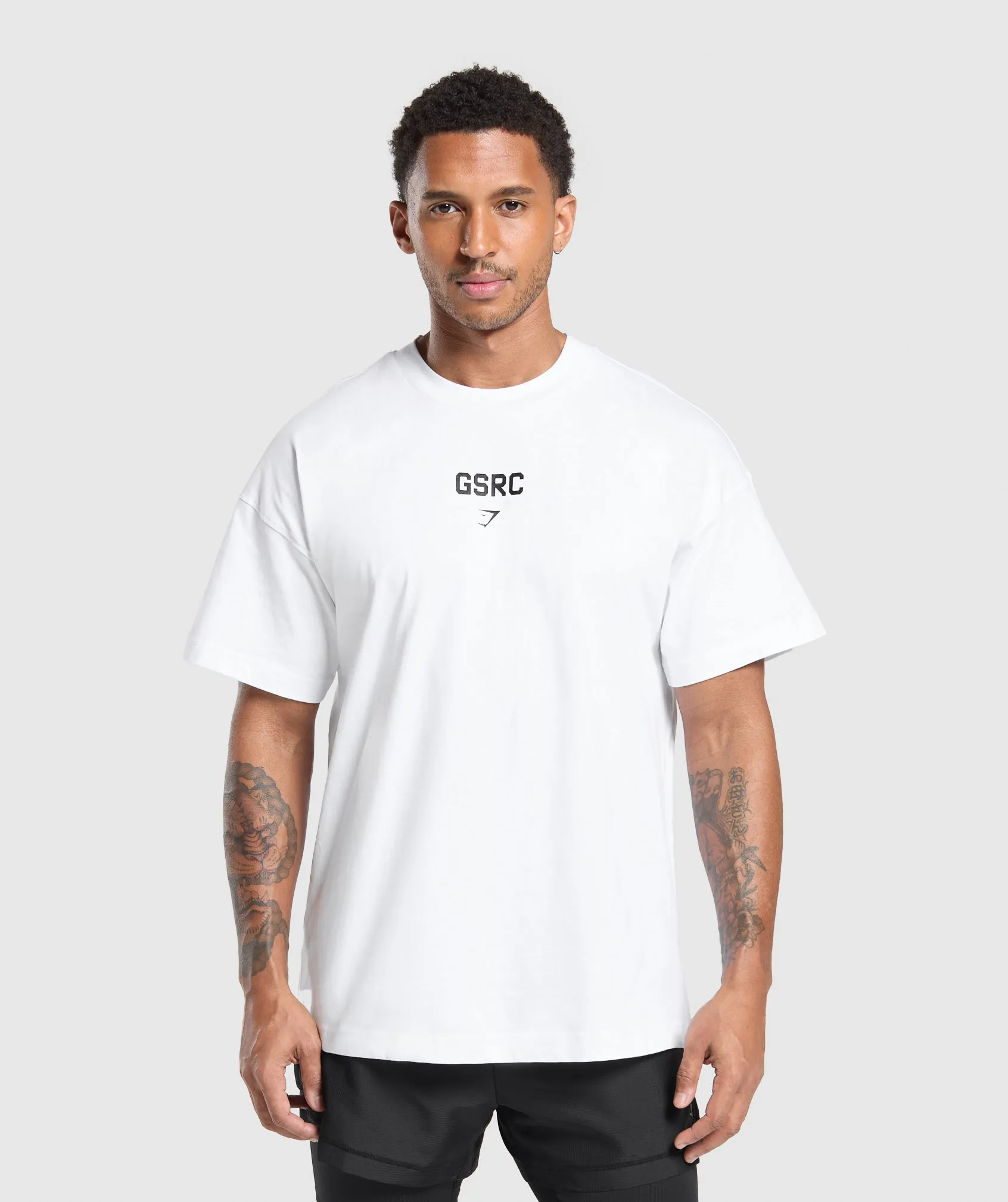Gymshark GSRC T-Shirt - White sold by Gymshark product image thumbnail 2